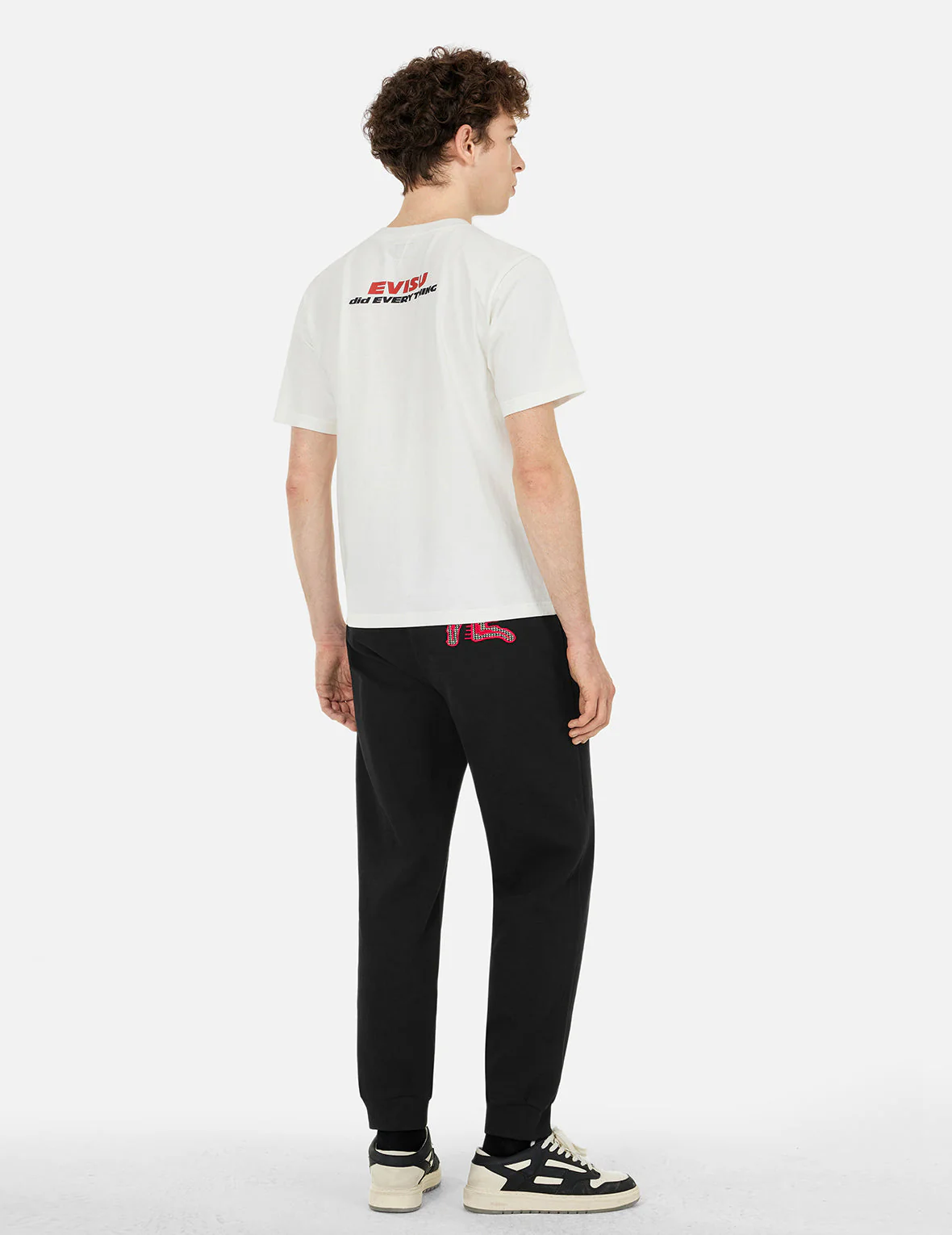 Totem Seagull Embroidery Straight Fit Sweatpants - Image 3
