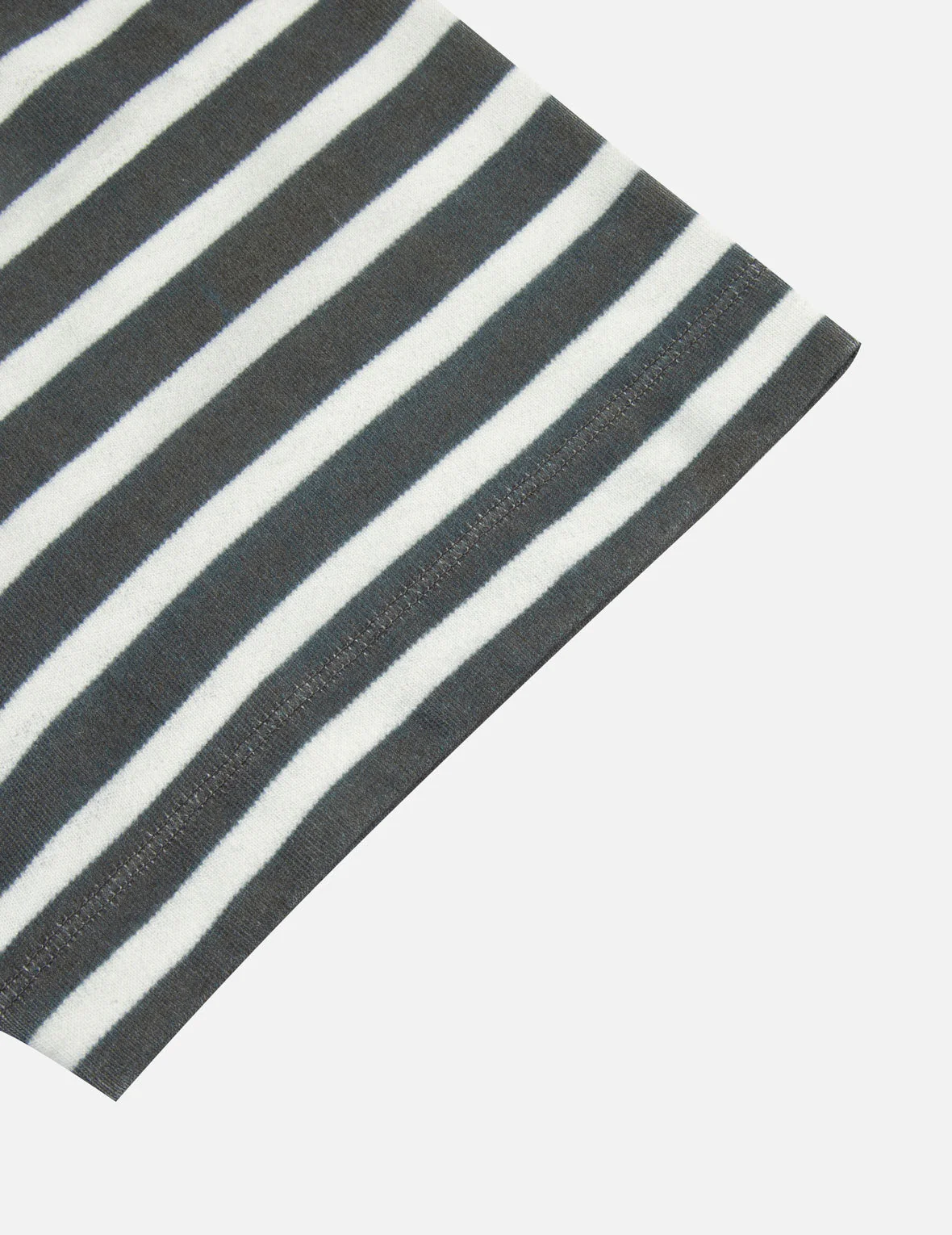 Trompe-l'oeil and Seagull Print Loose Fit Stripe T-Shirt - Image 12
