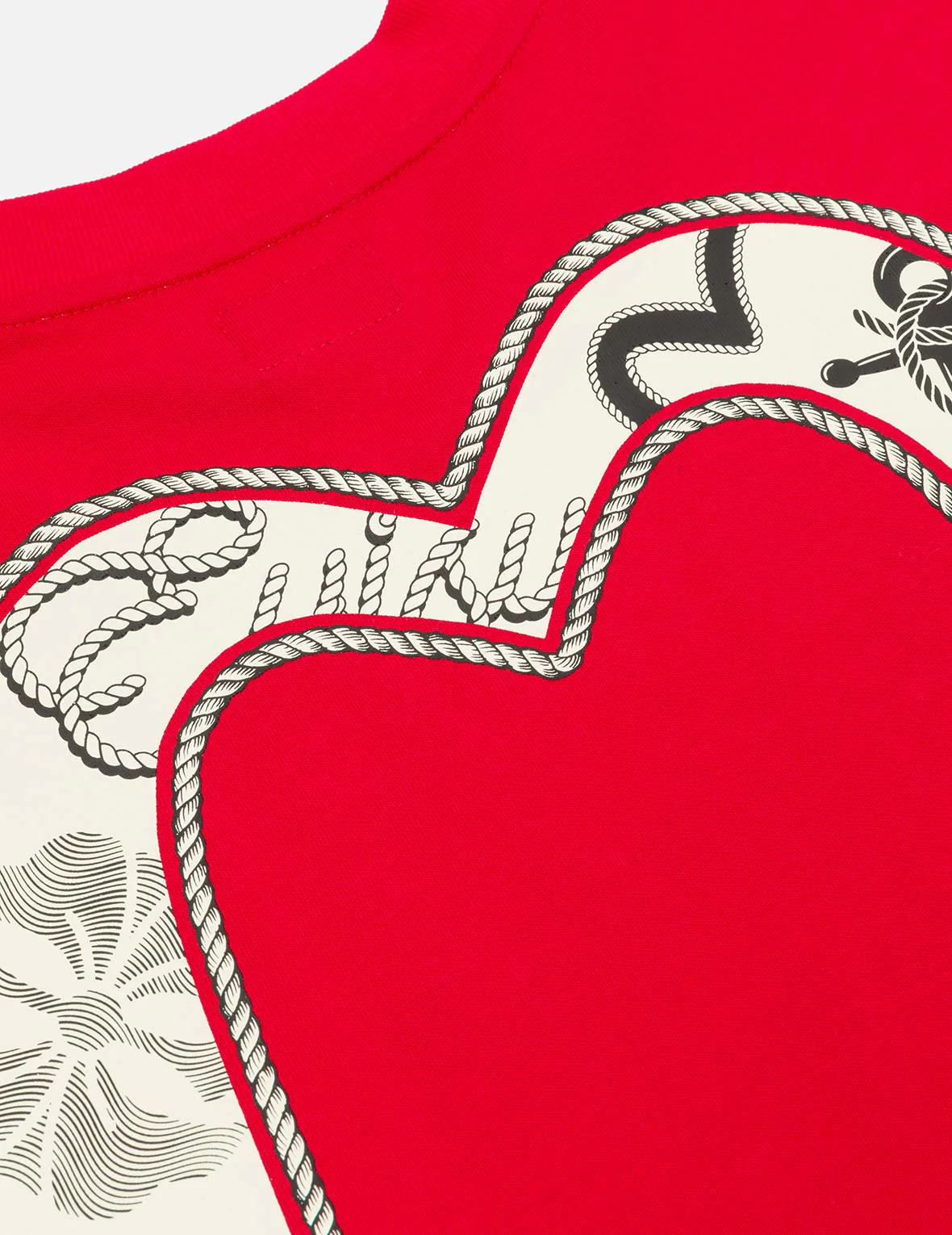 Twisted Rope and Daicock Anchor Print Relax Fit T-shirt - Image 10