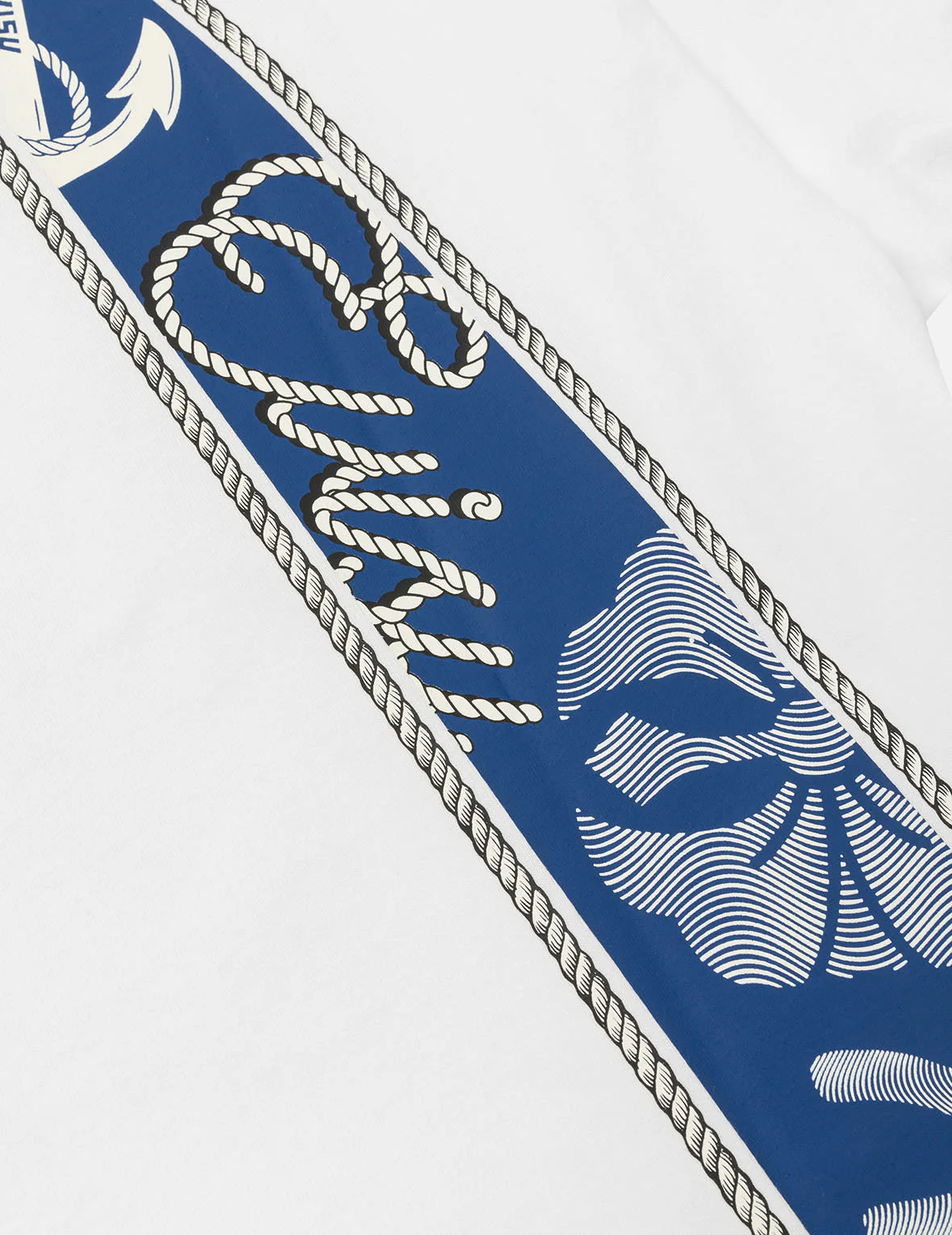 Twisted Rope and Daicock Anchor Print Relax Fit T-shirt - Image 11