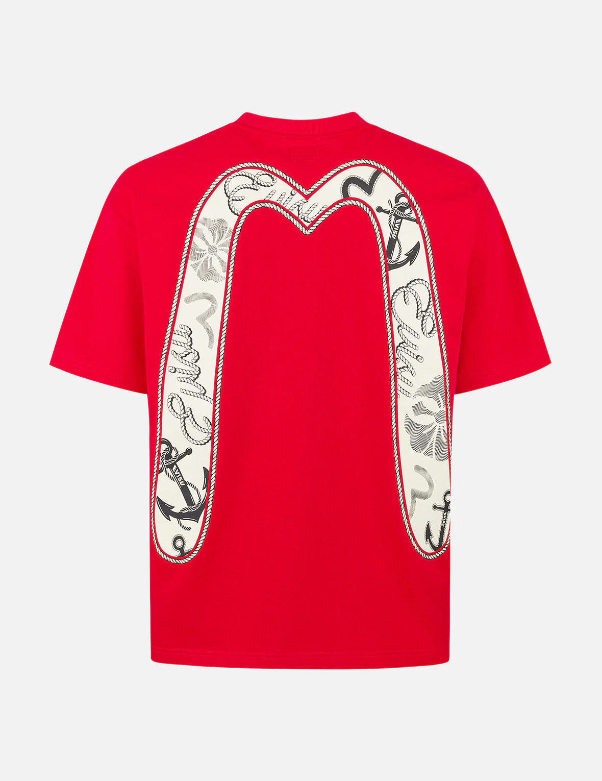 Twisted Rope and Daicock Anchor Print Relax Fit T-shirt - Image 2