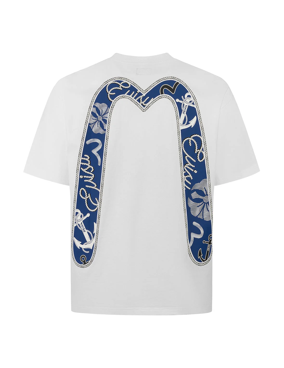 Twisted Rope and Daicock Anchor Print Relax Fit T-shirt - Image 21