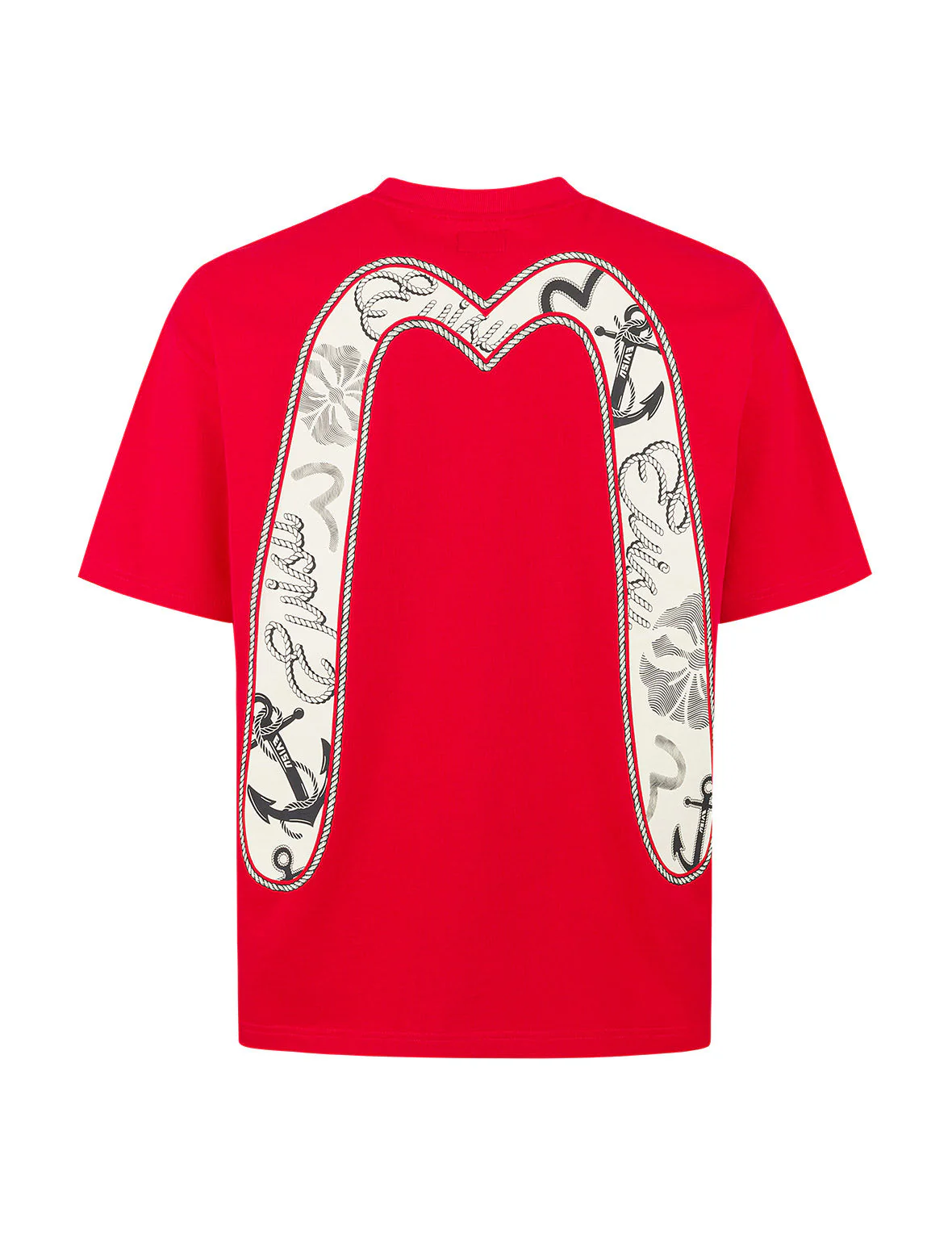 Twisted Rope and Daicock Anchor Print Relax Fit T-shirt - Image 22