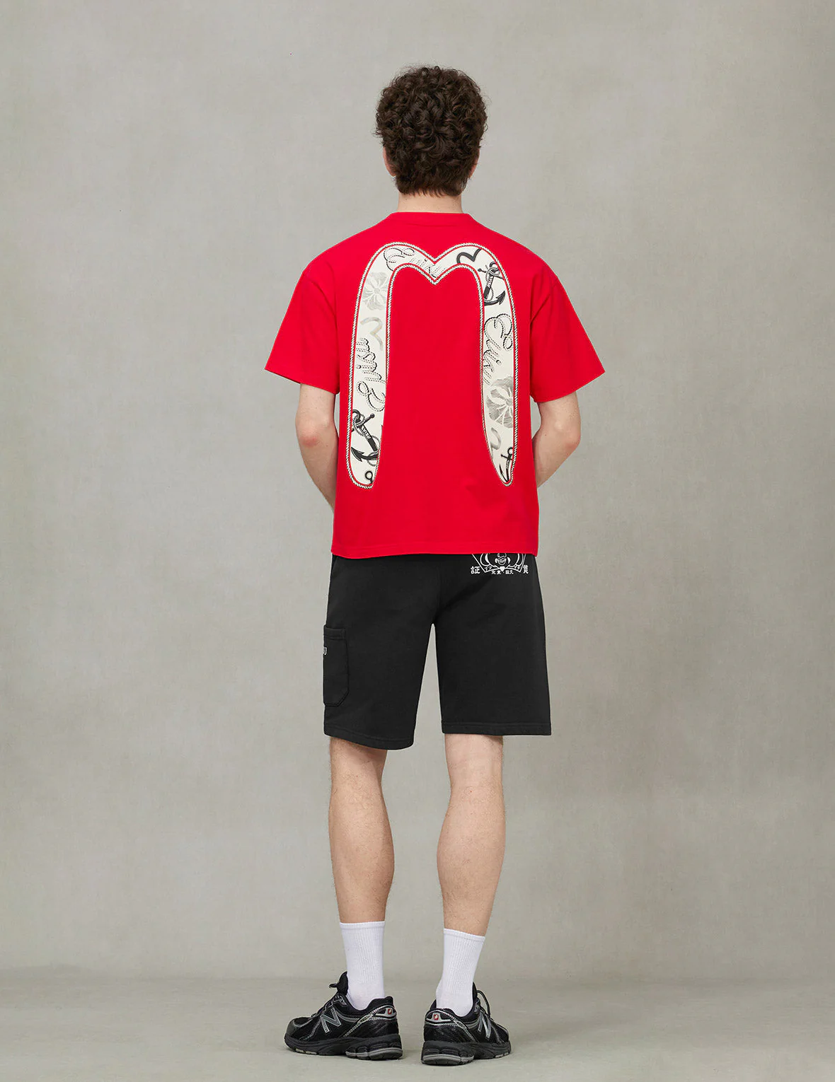 Twisted Rope and Daicock Anchor Print Relax Fit T-shirt - Image 8