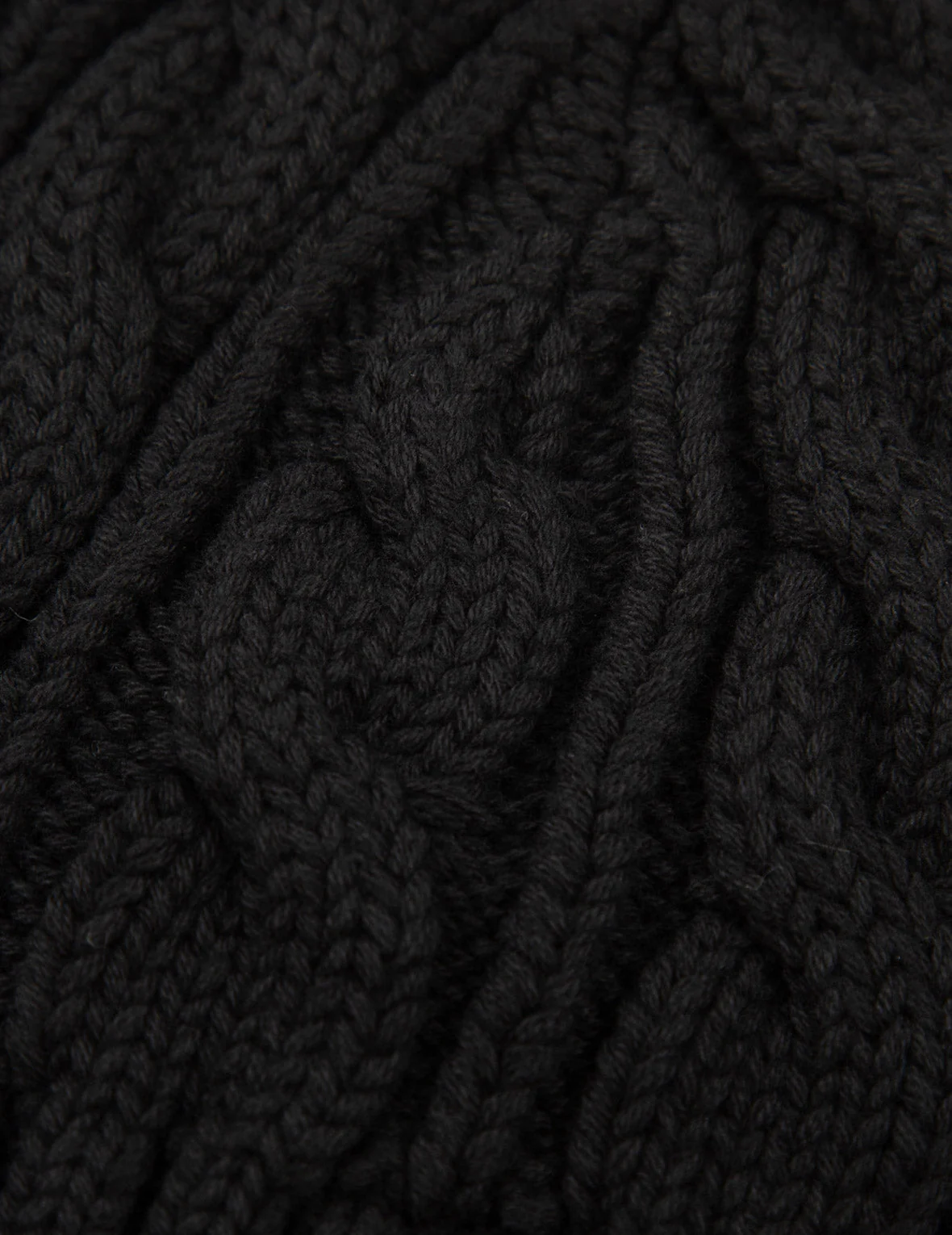 Twist-Straight Pattern Logo Label Knit Beanie - Image 6