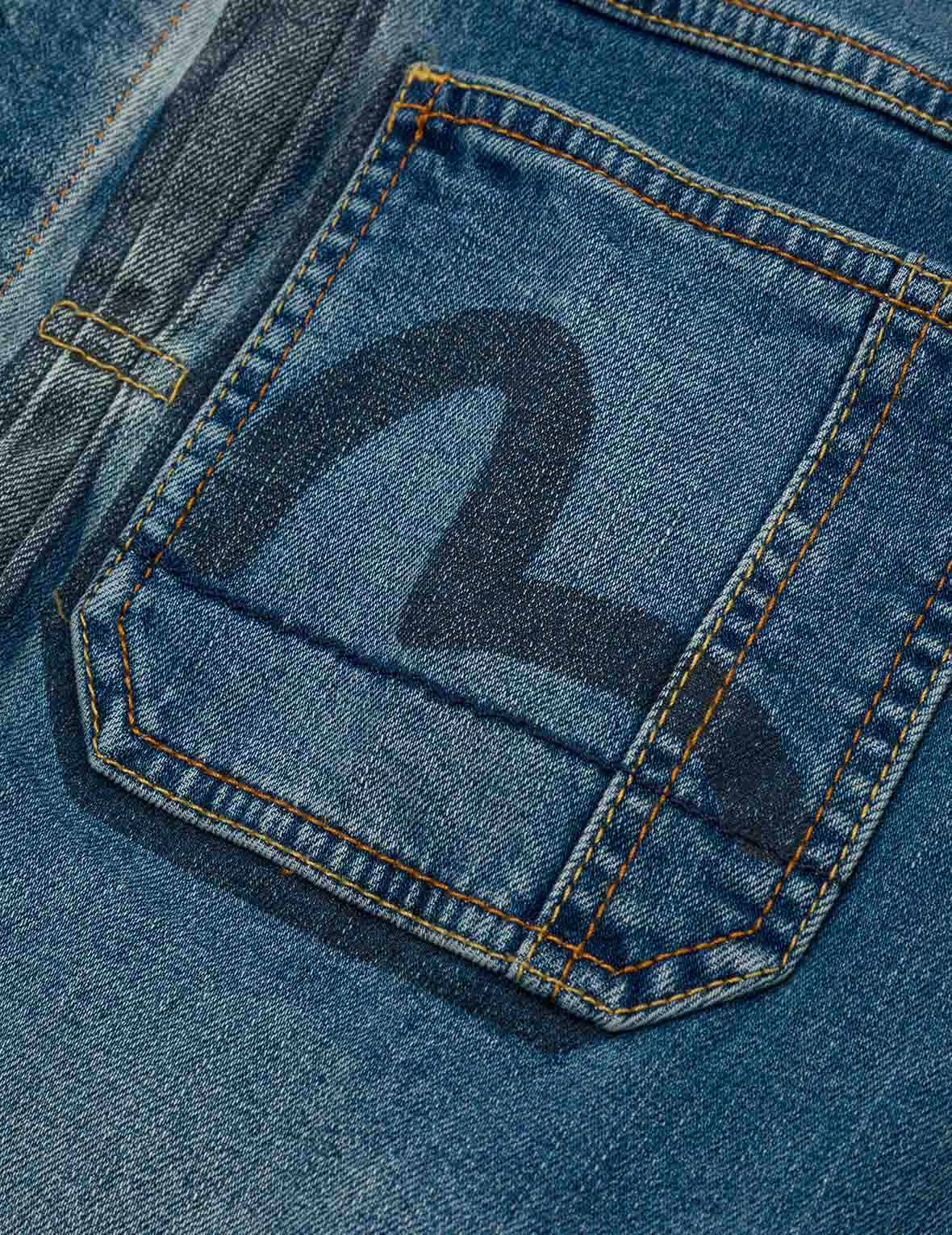 Two-tone Daicock Inserted Regular Fit Denim Jacket - Image 6