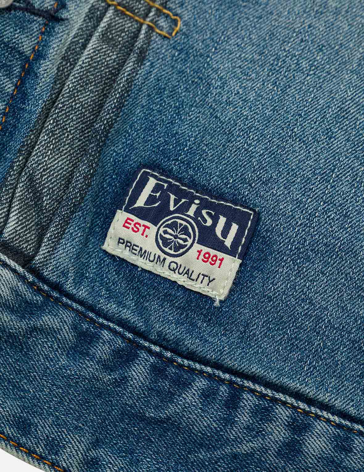 Two-tone Daicock Inserted Regular Fit Denim Jacket - Image 8