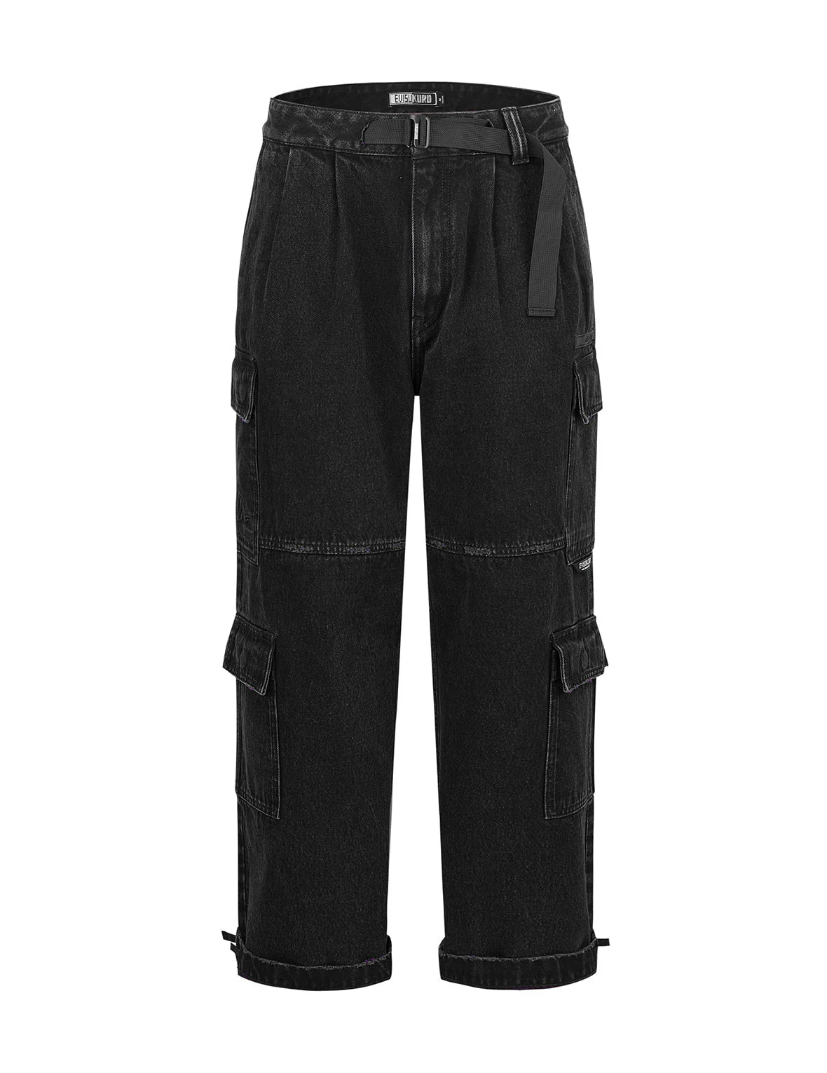 Two Tone Distressed Oversized Cargo Pants - Image 27