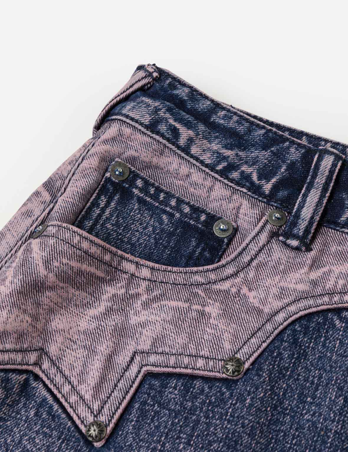 Reverse-Panel Denim Shorts - Image 6