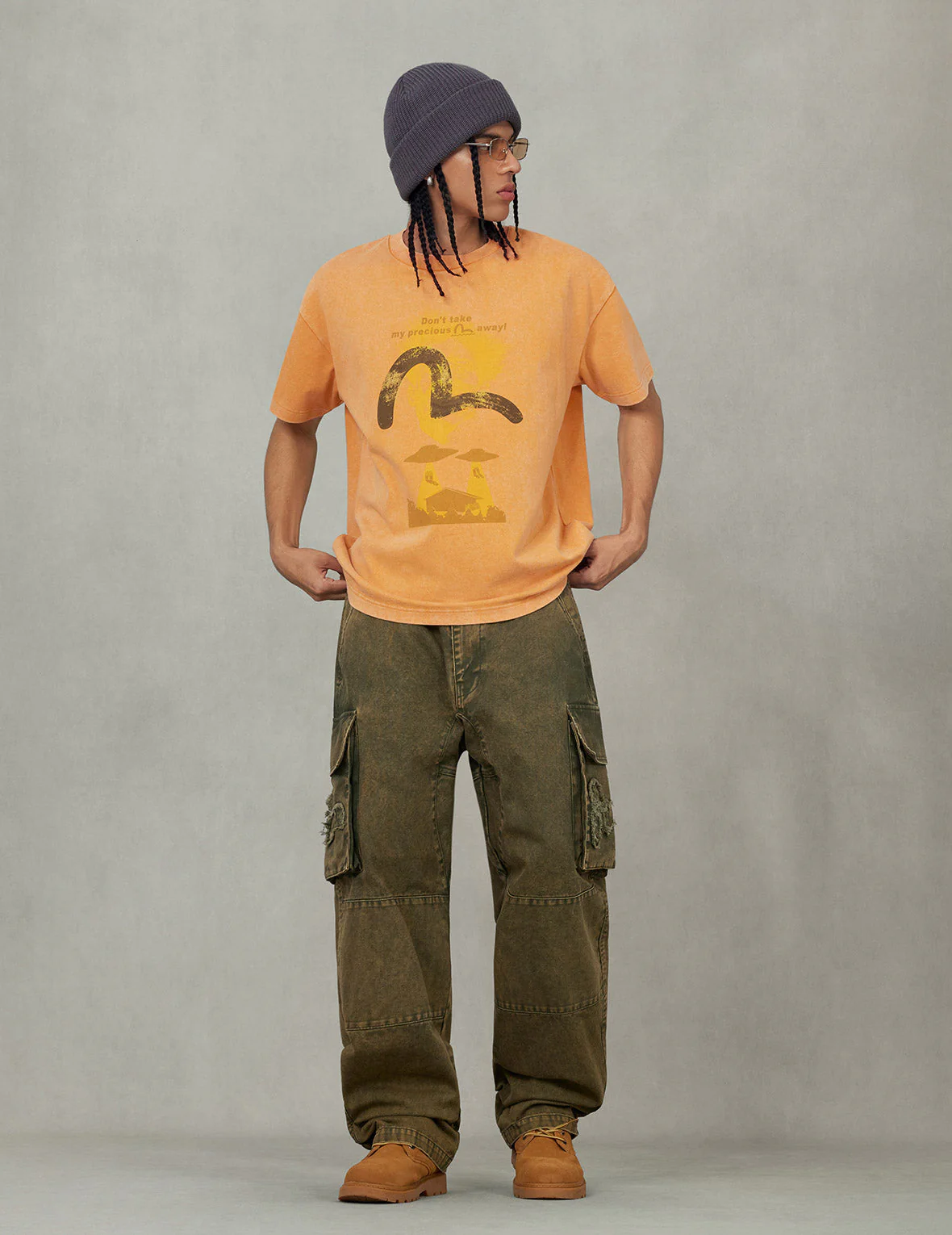 UFO Abduction Print Relax Fit T-shirt - Image 9
