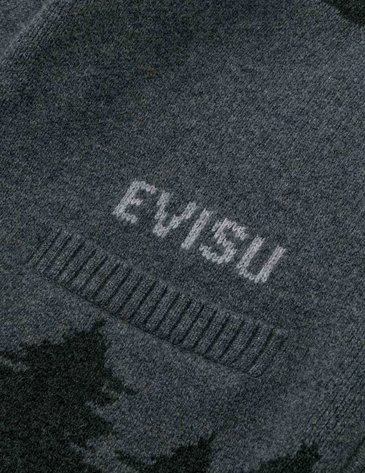 UFO and Cowichan Intarsia Patterns Relax Fit Knitted Sweatshirt - Image 13