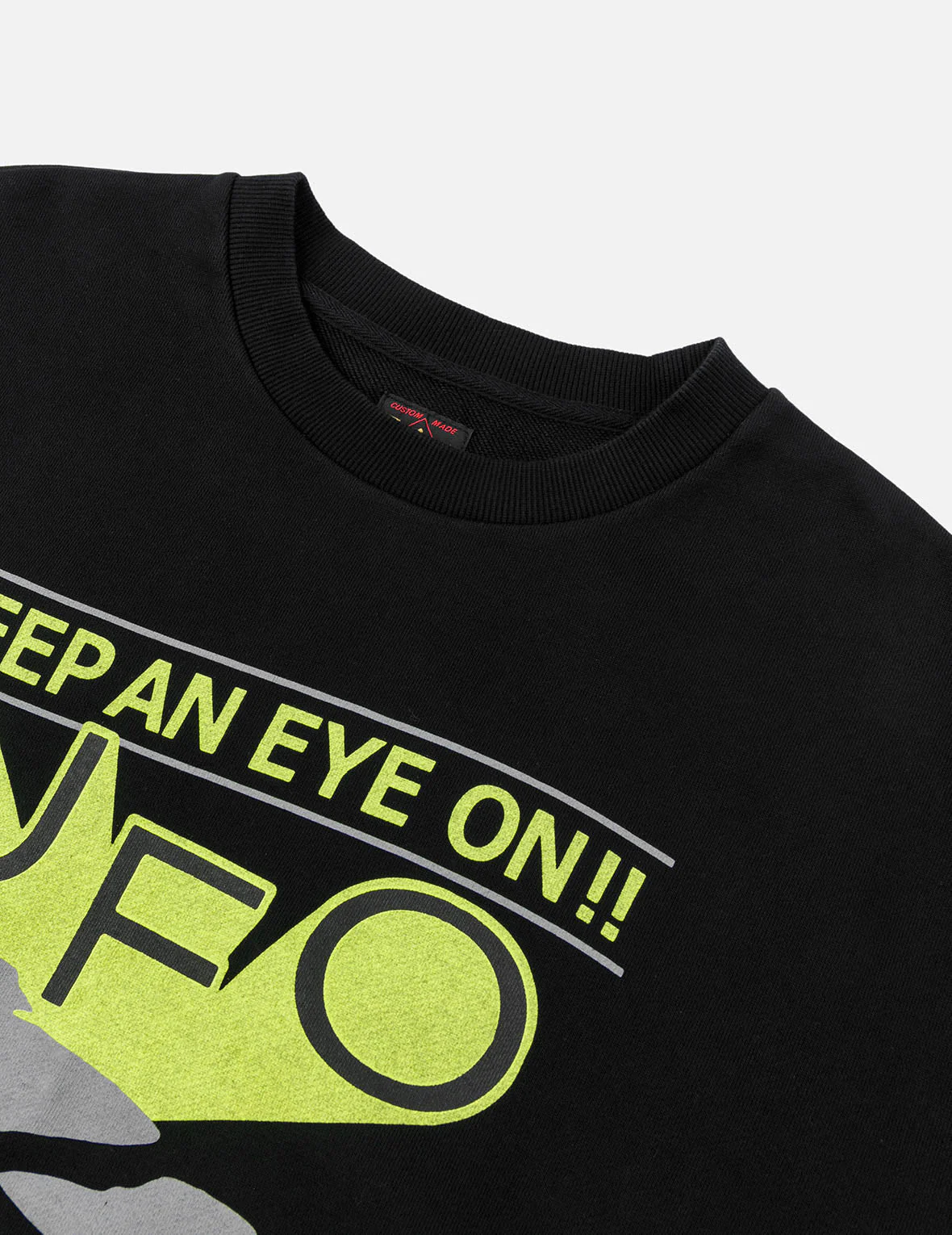 UFO Print and Seagull Appliqué Relax Fit Hoodie - Image 15