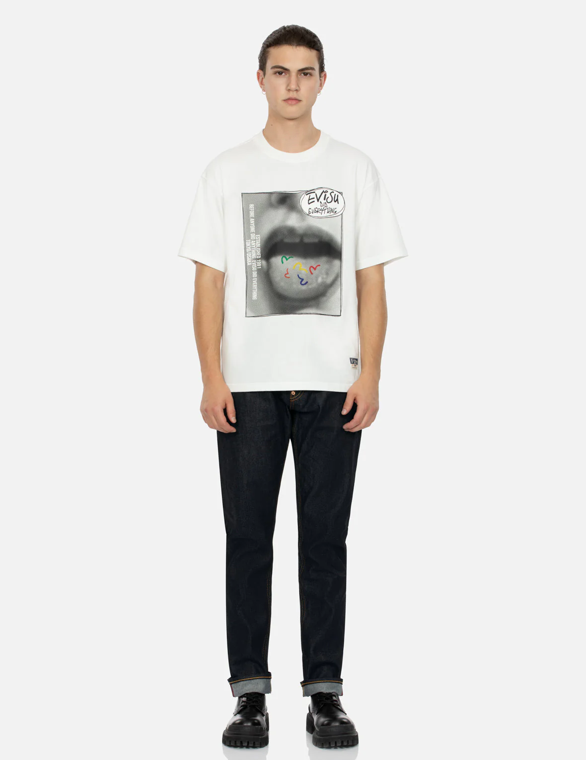 Vintage Image Print Relax Fit T-shirt - Image 5