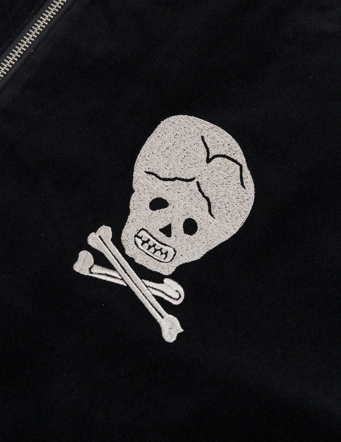 Vintage Velvet Regular Fit Padded Souvenir Jacket - Image 8