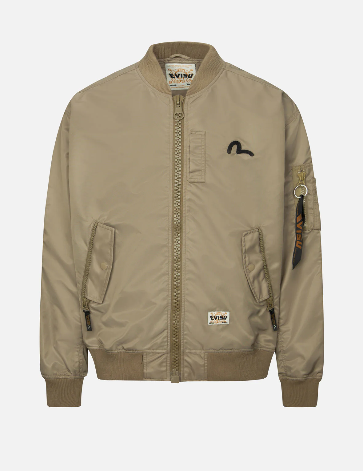 "Virtual Vacation" Daicock Print Loose Fit Bomber Jacket - Image 3