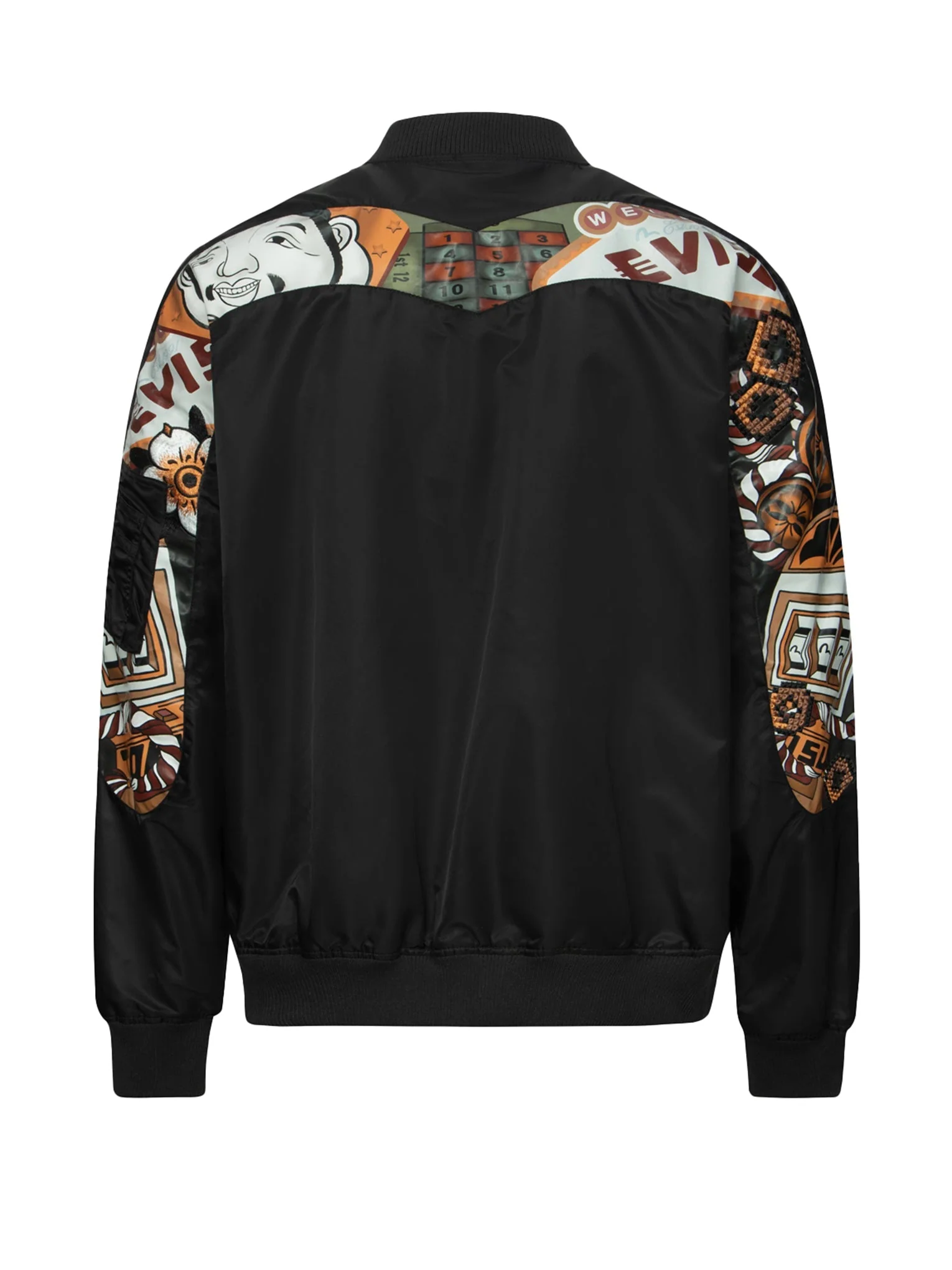 "Virtual Vacation" Daicock Print Loose Fit Bomber Jacket - Image 33