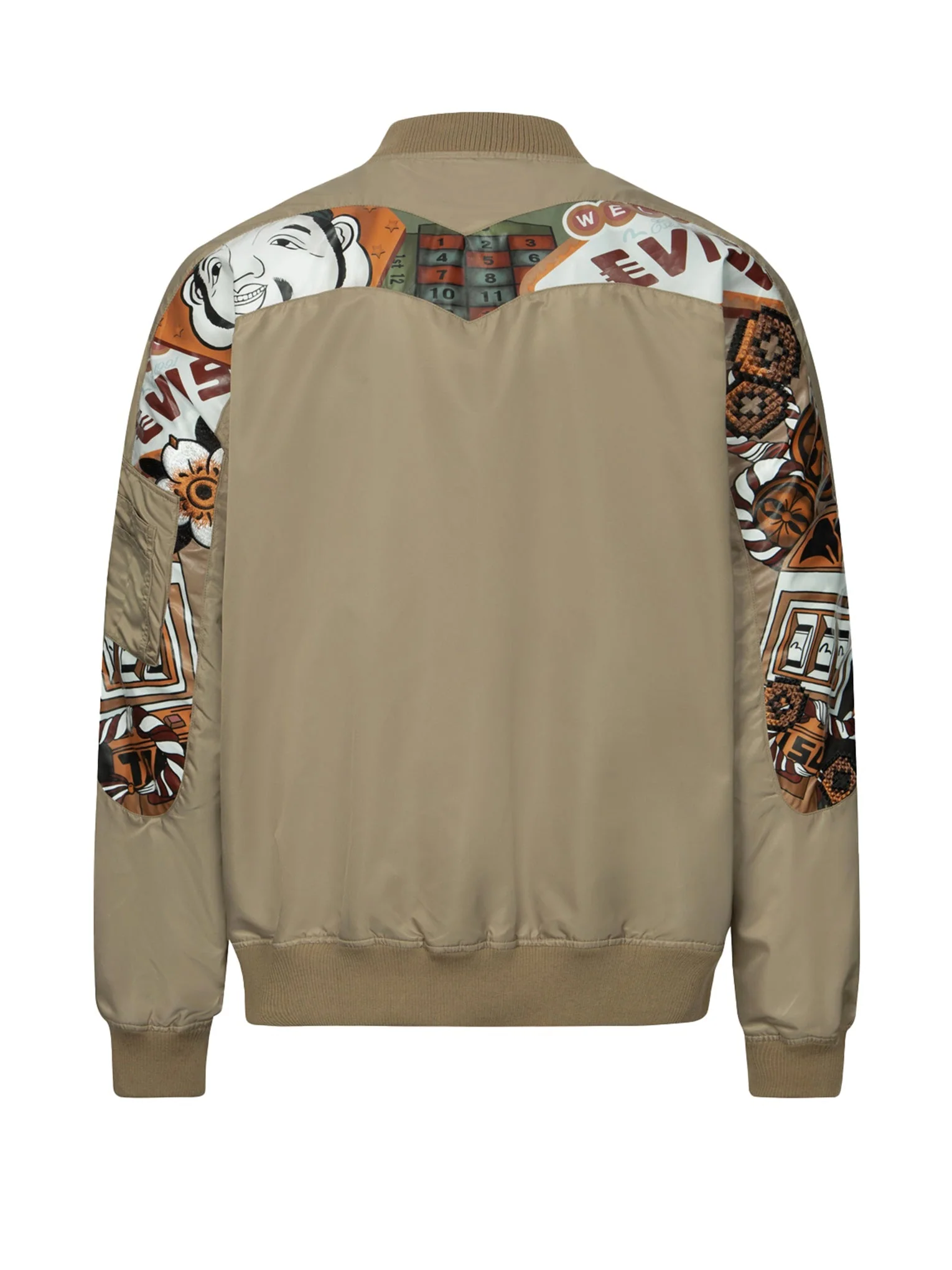 "Virtual Vacation" Daicock Print Loose Fit Bomber Jacket - Image 34