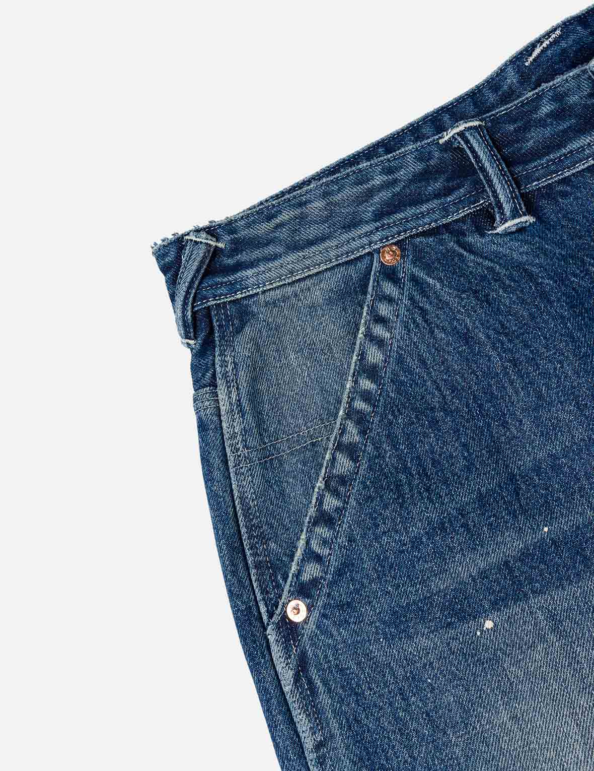 Washed and Distressed Daicock Print Relax Fit Jeans - Image 20