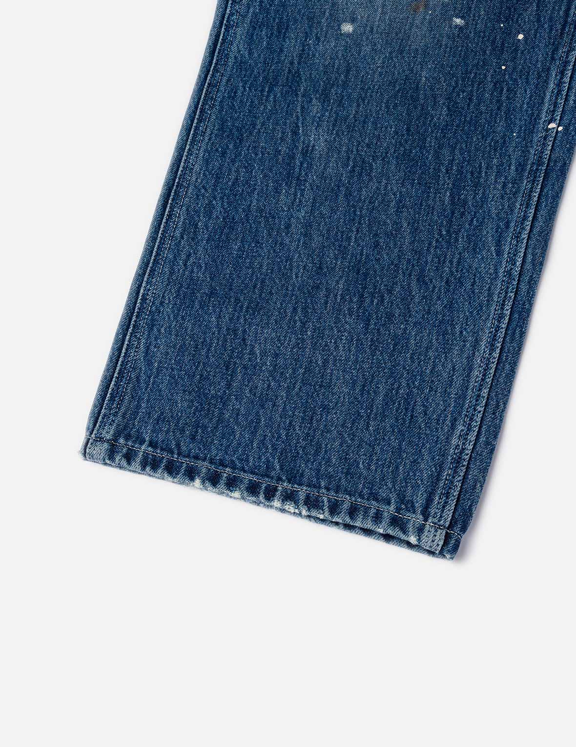 Washed and Distressed Daicock Print Relax Fit Jeans - Image 22