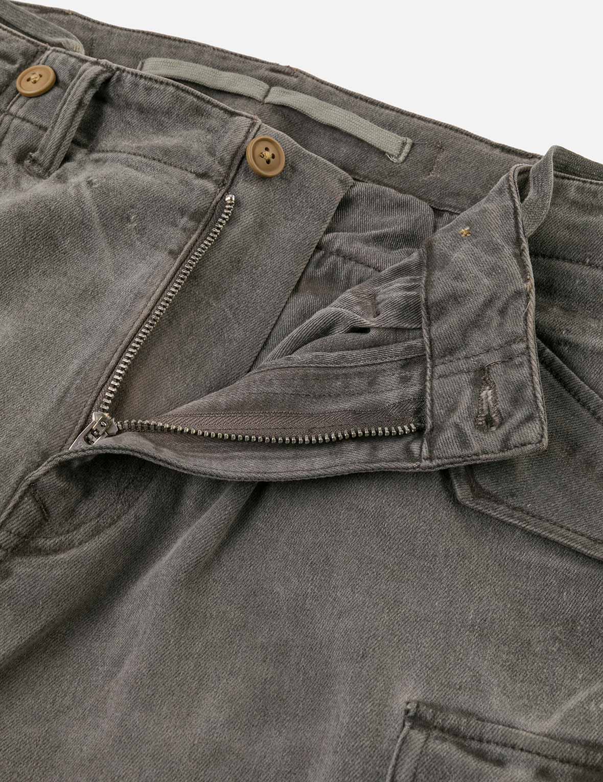 Washed Daicock Embroidery Wide-leg Cargo Jeans - Image 11