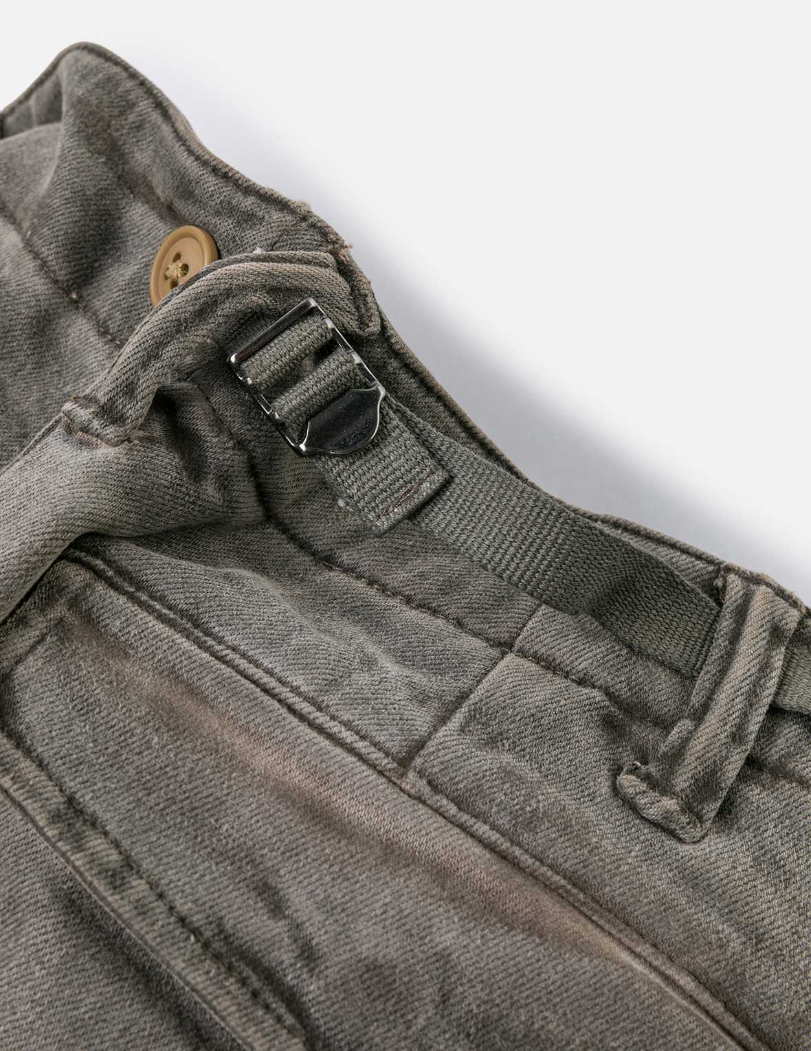Washed Daicock Embroidery Wide-leg Cargo Jeans - Image 12