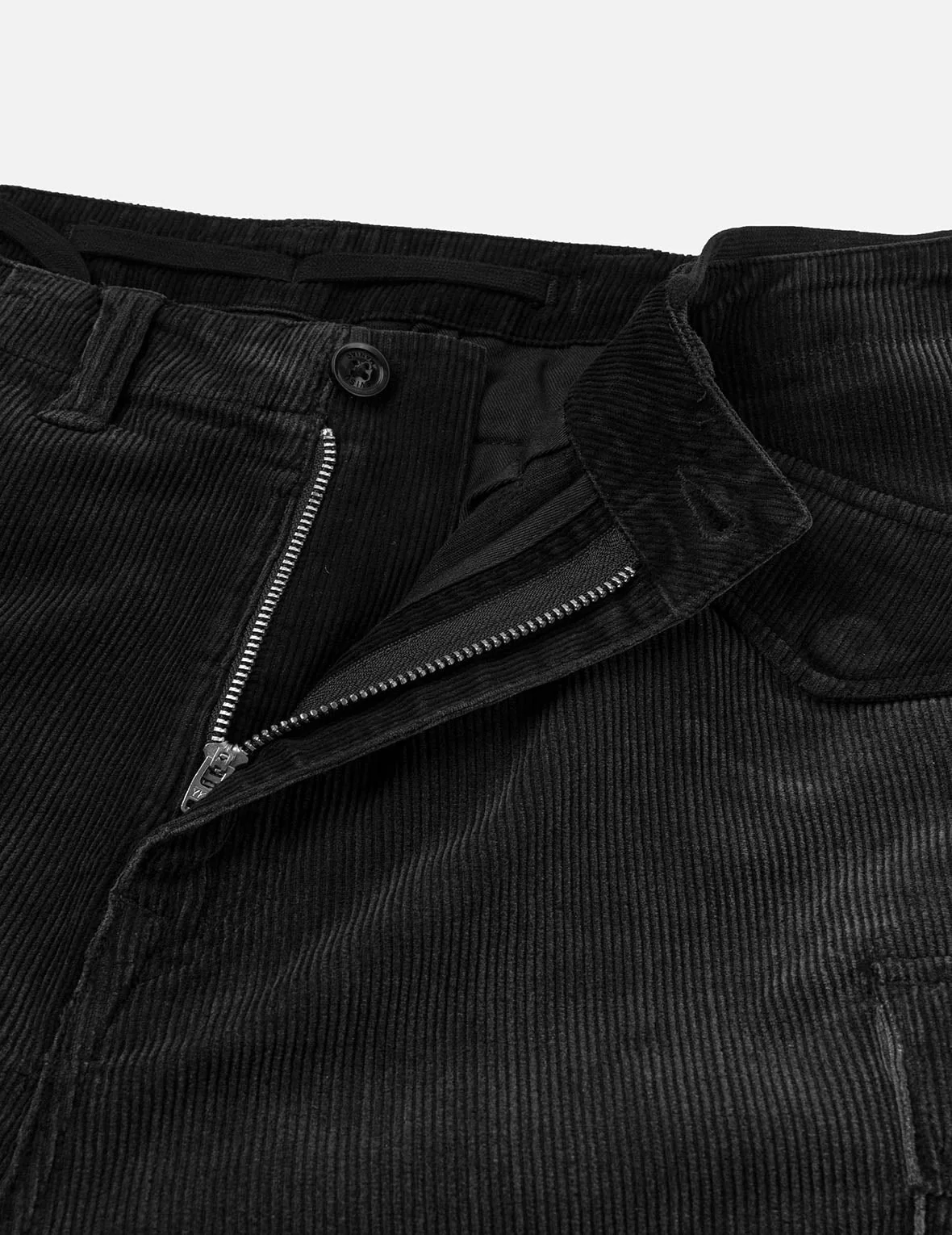 Washed Daicock Embroidery Wide-leg Corduroy Cargo Pants - Image 11