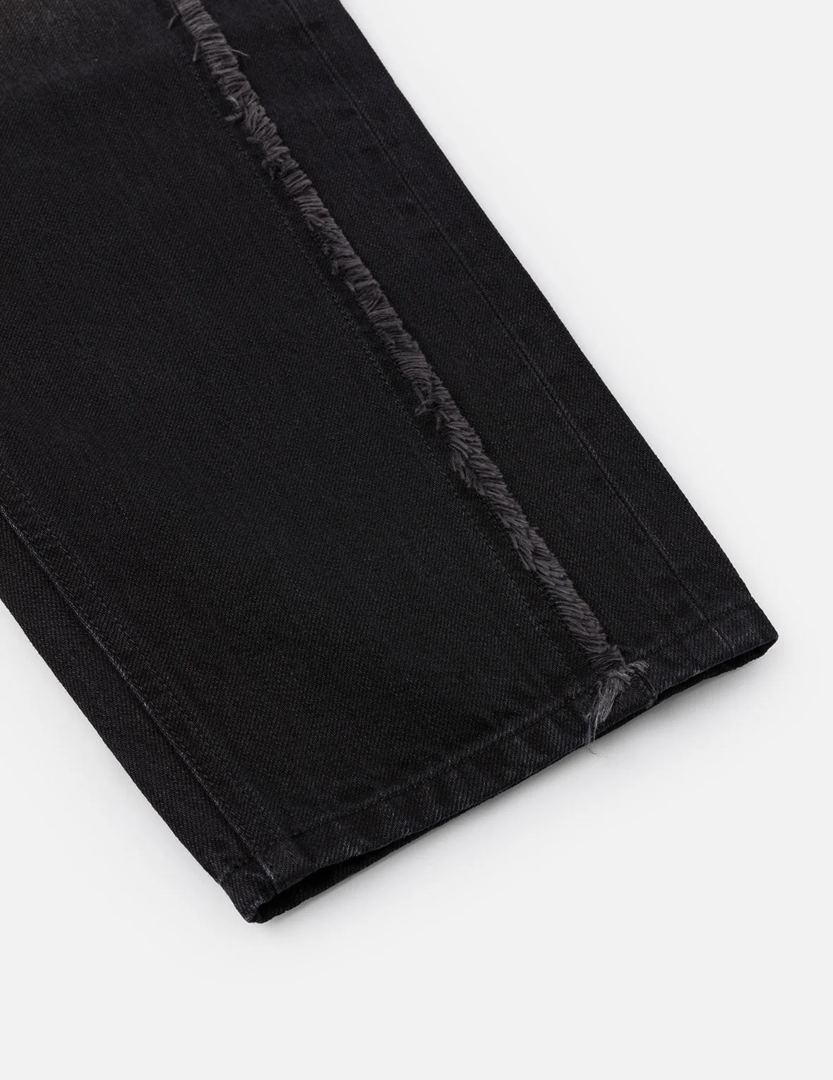 Washed Deconstructed Sashiko Relax Fit Jeans #2030 - Image 15