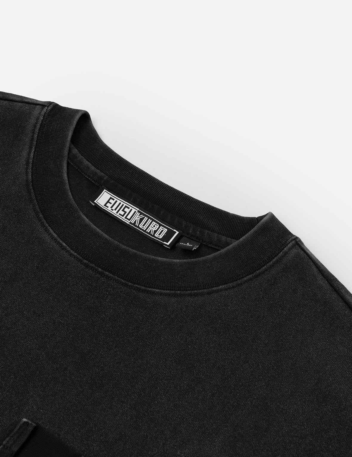 Washed Distressed Pocket and Gradient Print Loose Fit T-shirt - Image 18