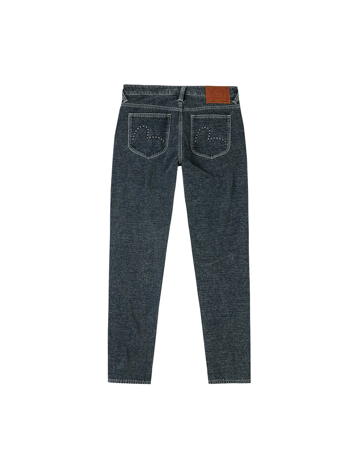 Washed Emboss Rivet Seagull Taper Fit Jeans #2017 - Image 12