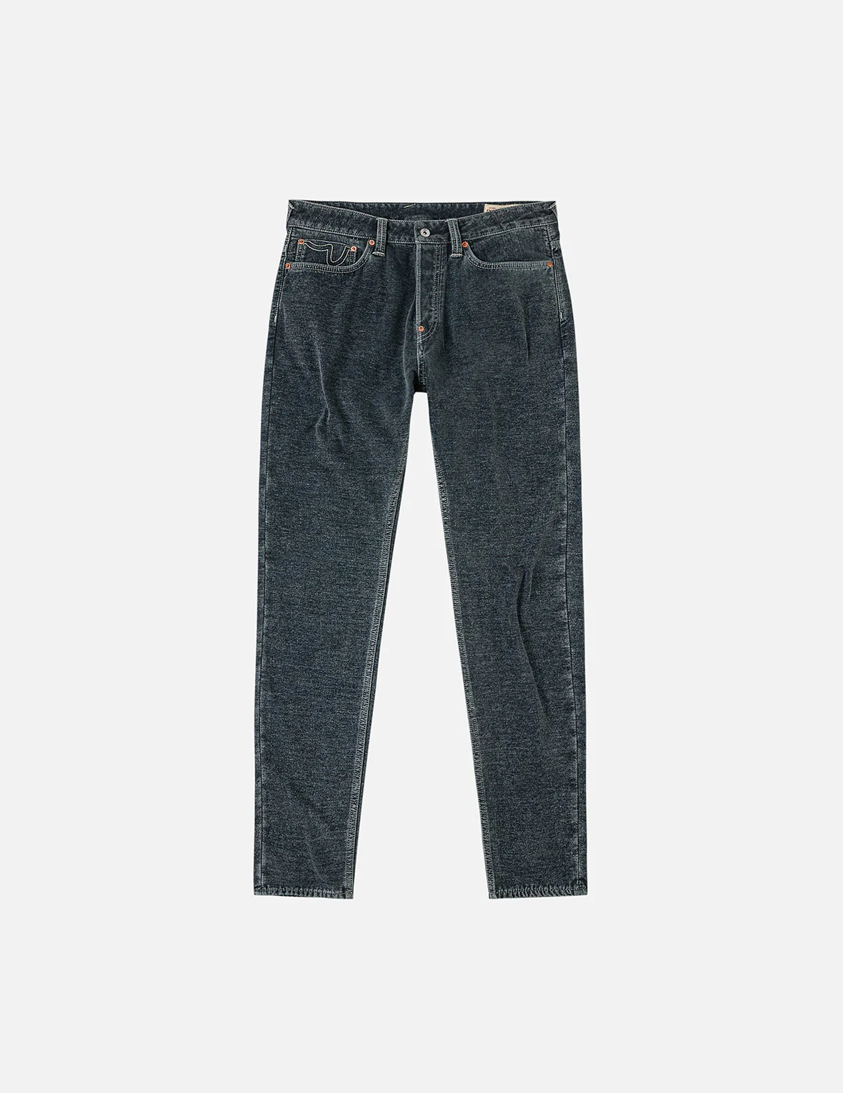Washed Emboss Rivet Seagull Taper Fit Jeans #2017 - Image 4