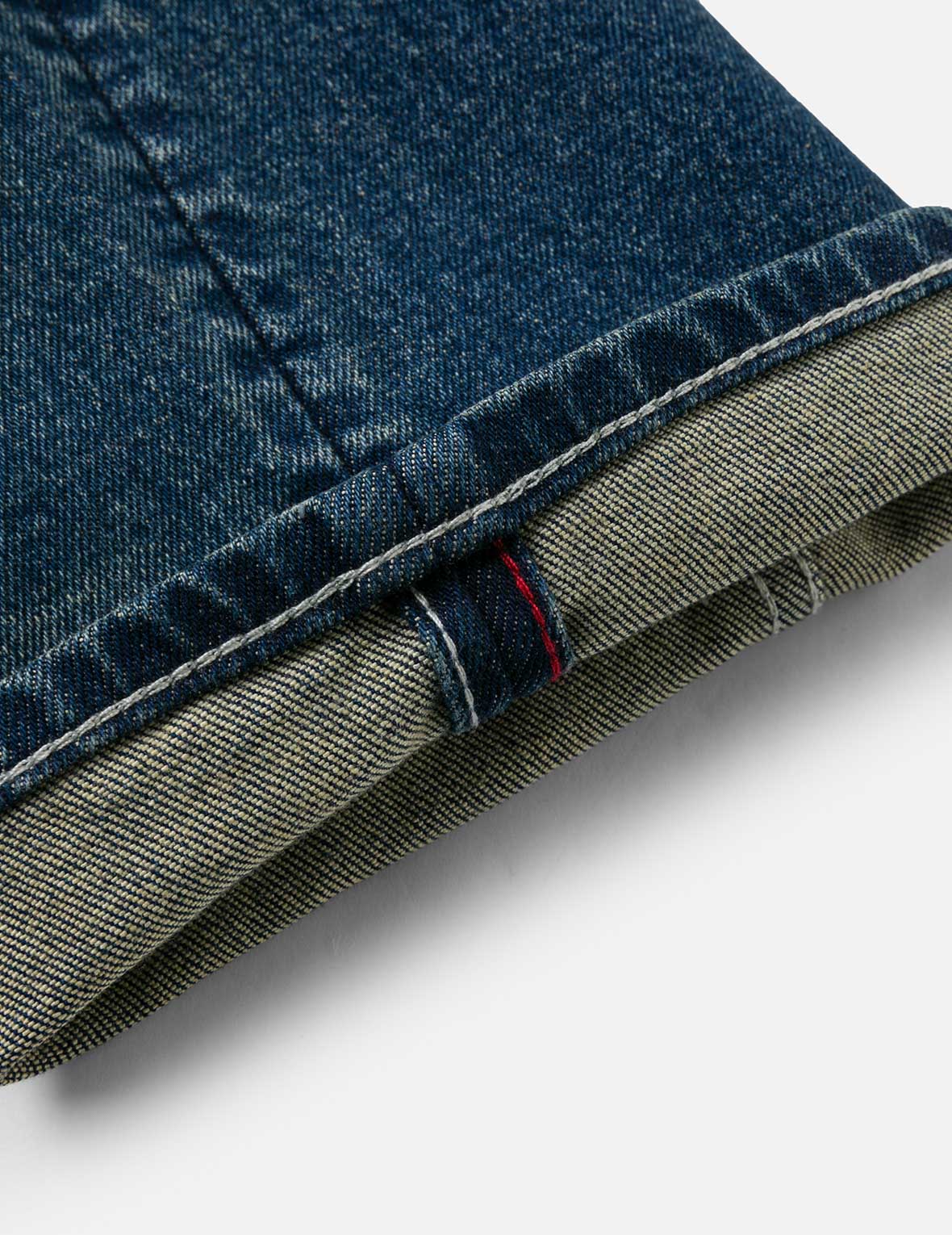 Washed Handbrush Houndstooth Daicock Print Slim Fit Jeans #2010 - Image 14