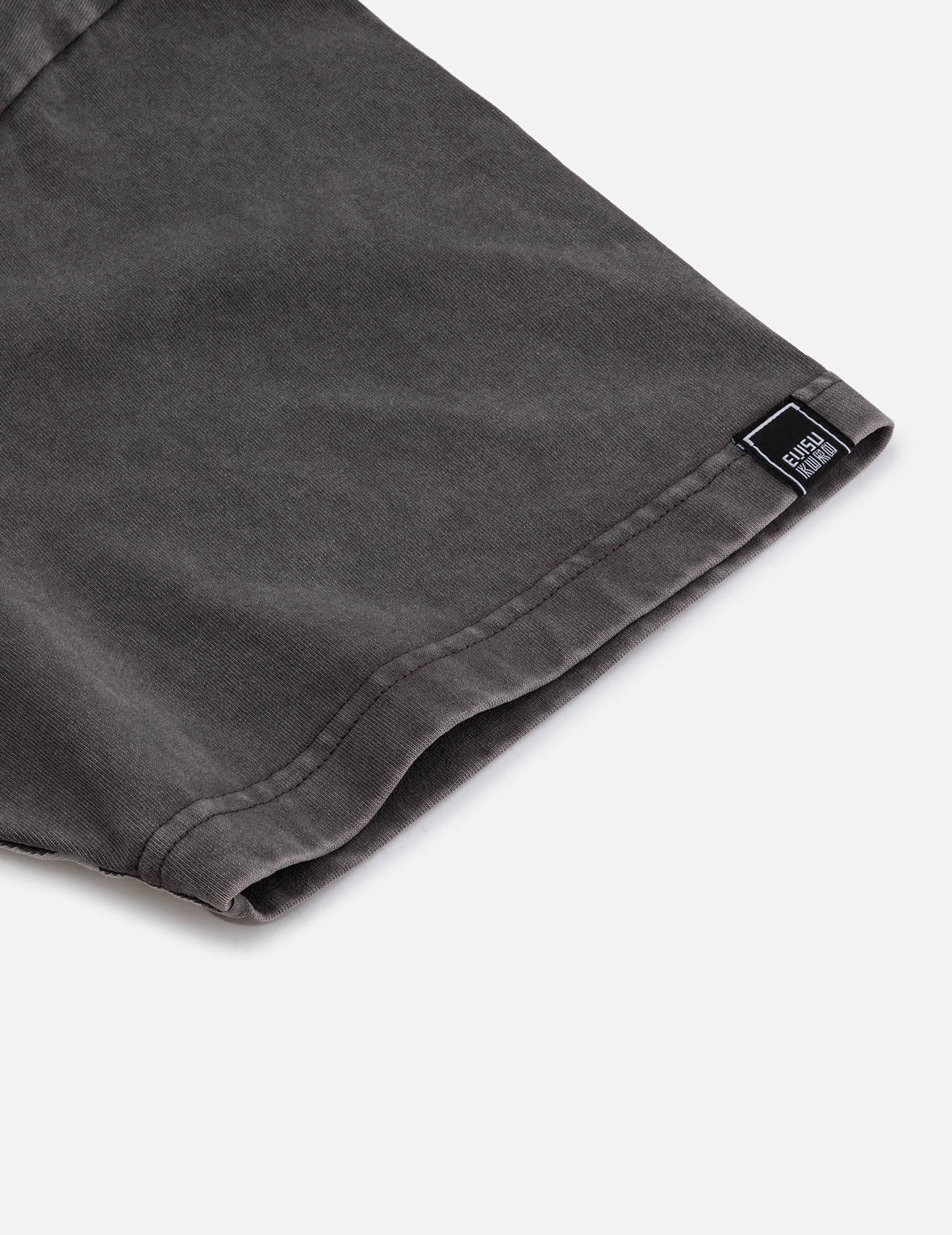 Washed Logo Embroidery and Print Loose Fit T-shirt - Image 13