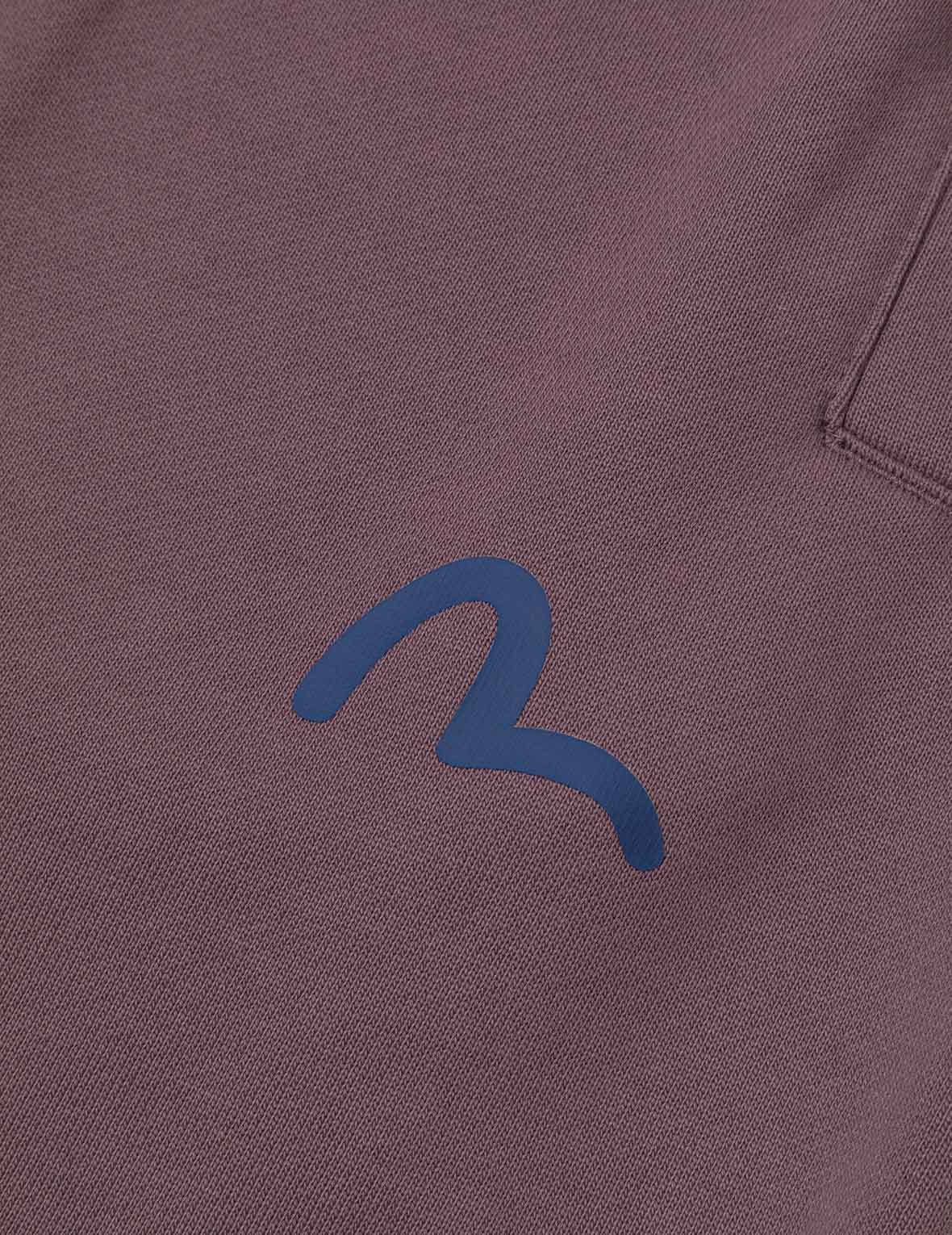 Washed Multi-pocket and Logos Print Straight Fit Sweatpants - Image 17