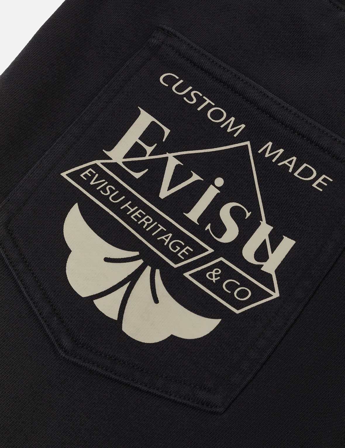 Washed Multi-pocket and Logos Print Straight Fit Sweatpants - Image 26