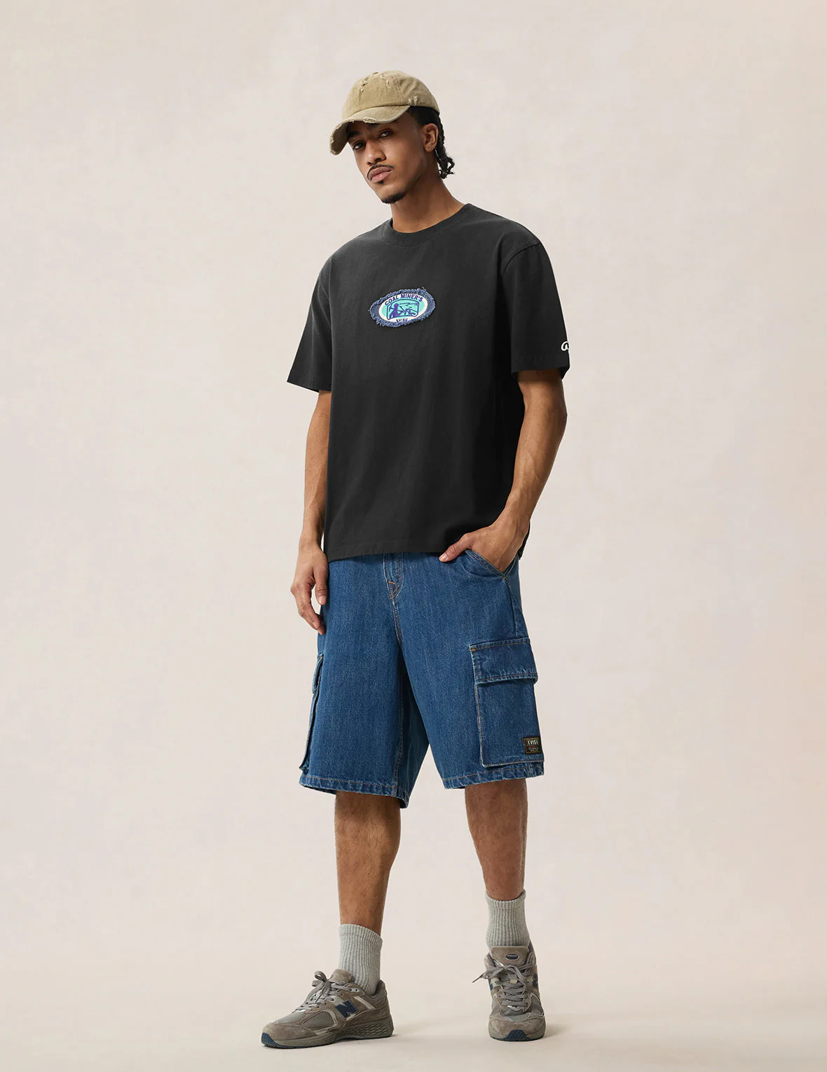 Washed Multi-process Miner Badge T-shirt - Image 11