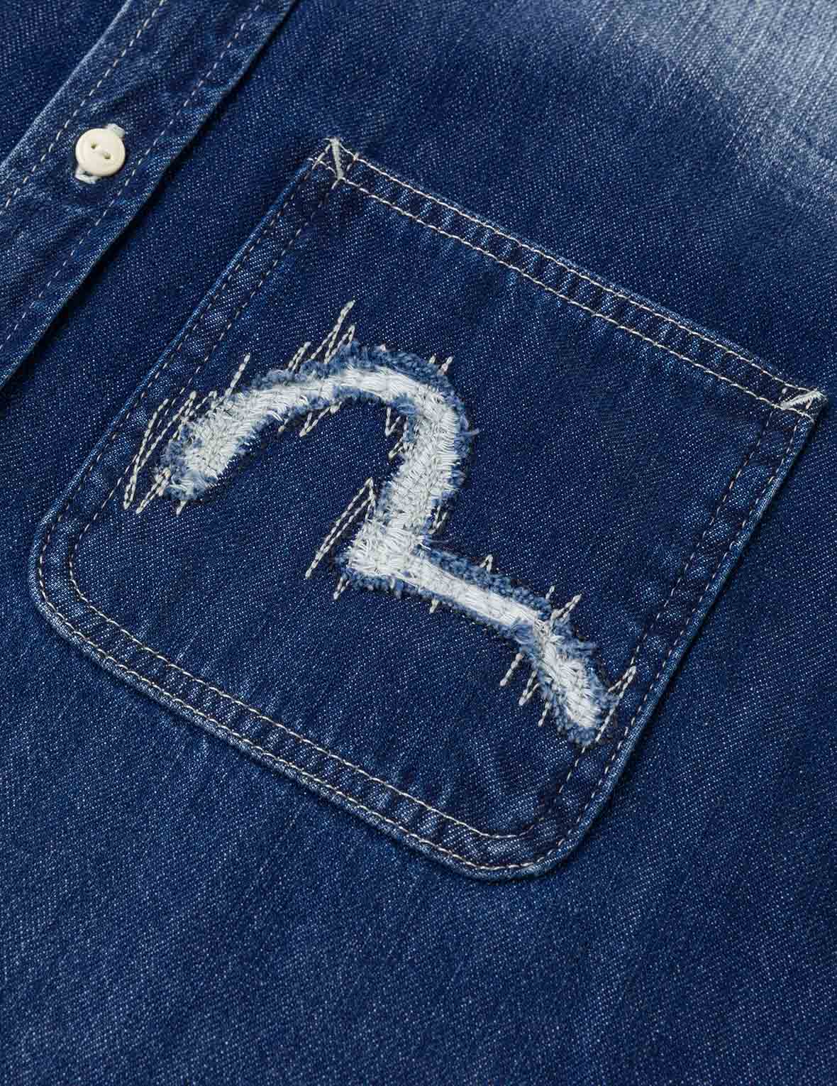 Washed Denim Shirt - Image 7