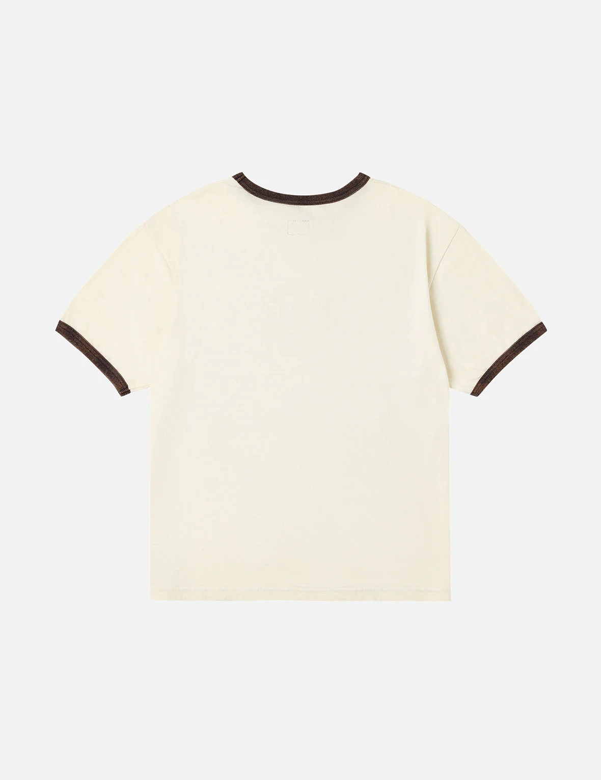 Washed Seagull and Logo Print Regular Fit Ringer T-shirt - Image 3