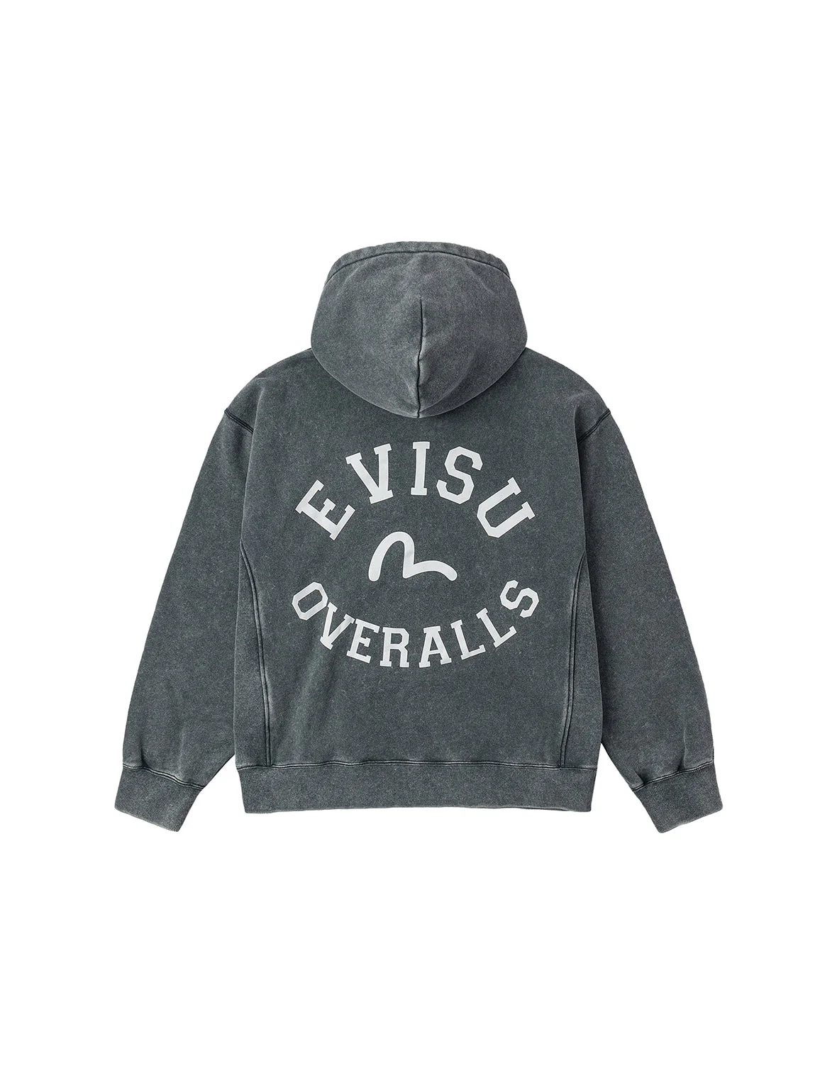 Washed Seagull and Logo Print Relax Fit Hoodie - Image 23