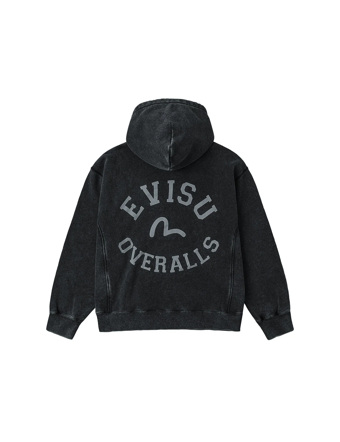 Washed Seagull and Logo Print Relax Fit Hoodie - Image 24