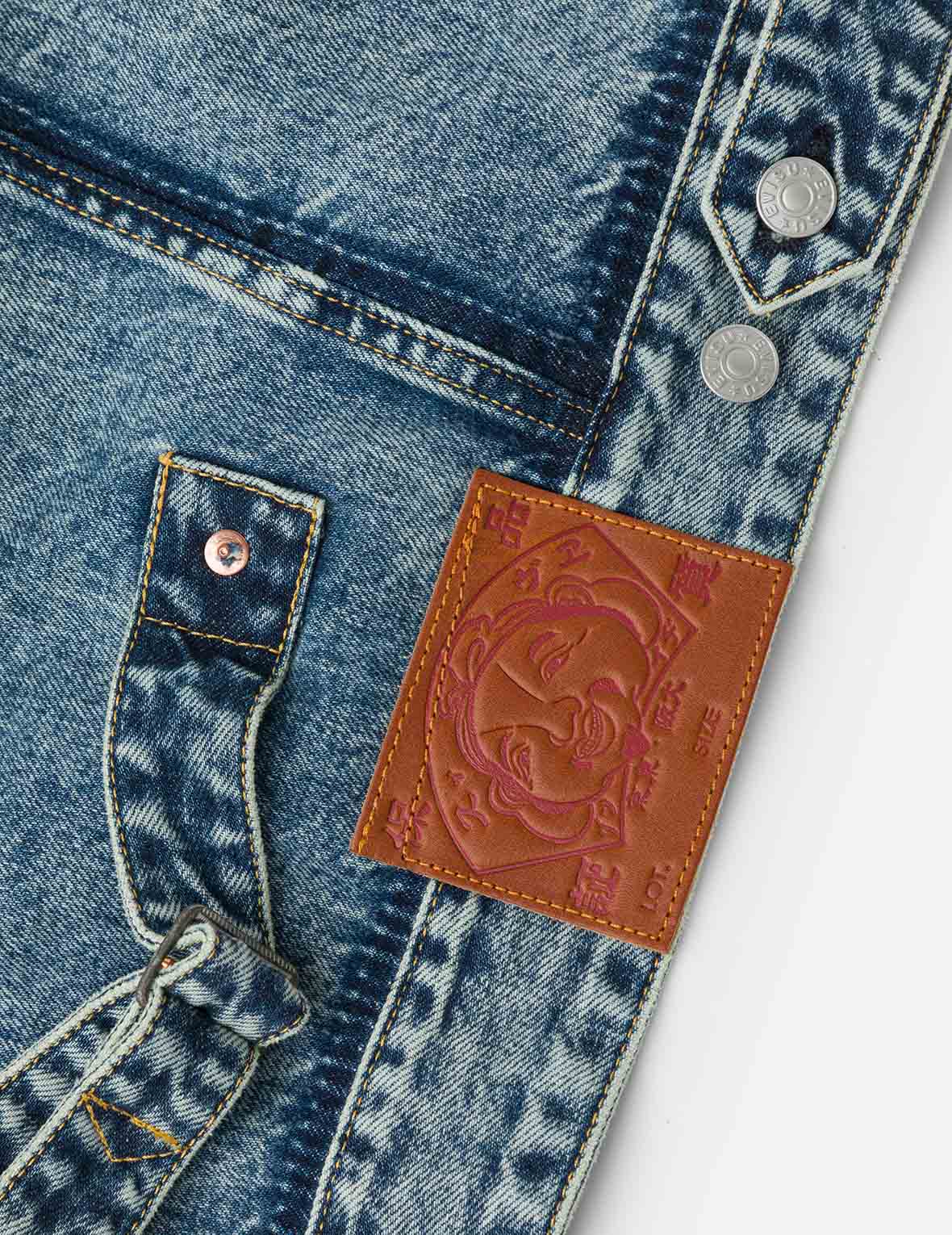 Washed Seagull Appliqué Embroidery Relax Fit Denim Jacket - Image 7