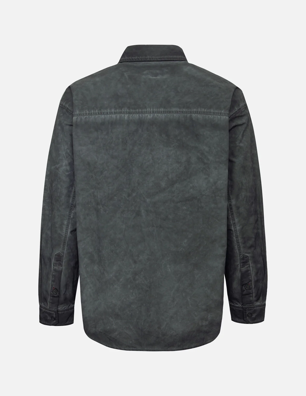 Washed Seagull Embroidery Loose Fit Shirt - Image 11
