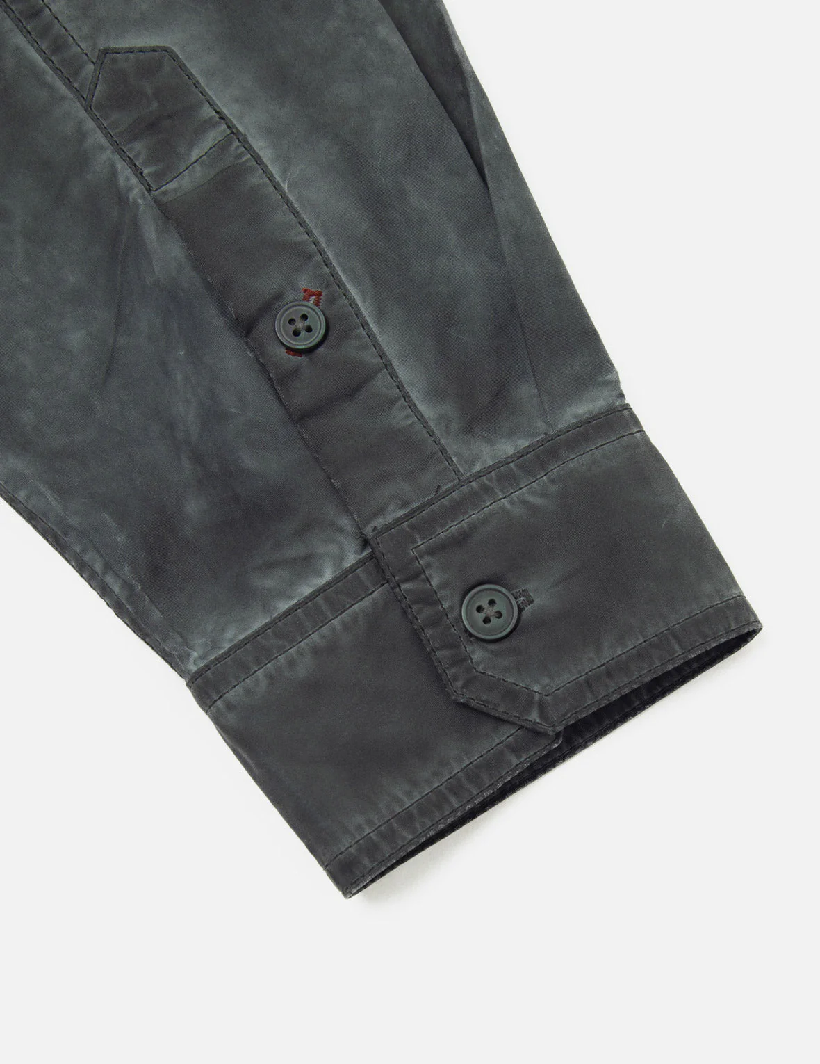 Washed Seagull Embroidery Loose Fit Shirt - Image 22