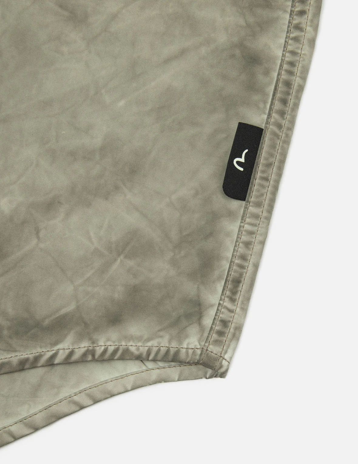 Washed Seagull Embroidery Loose Fit Shirt - Image 9