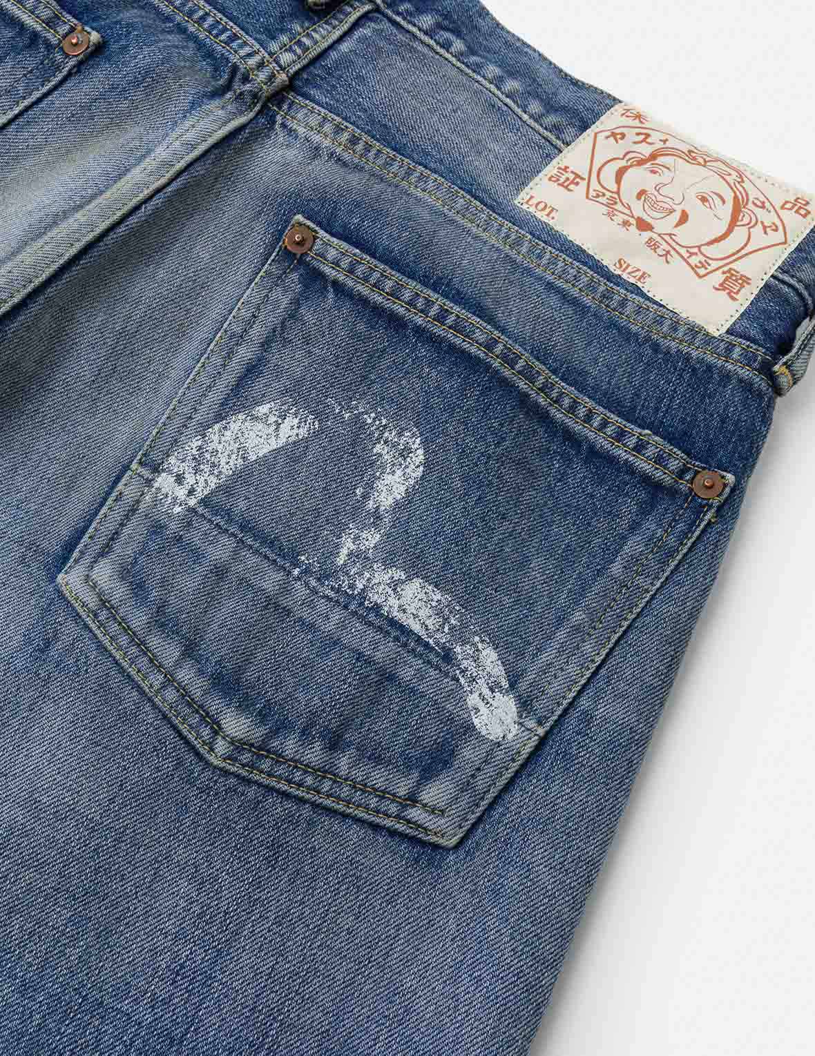 Washed Seagull Print Regular Fit Jeans - Image 23