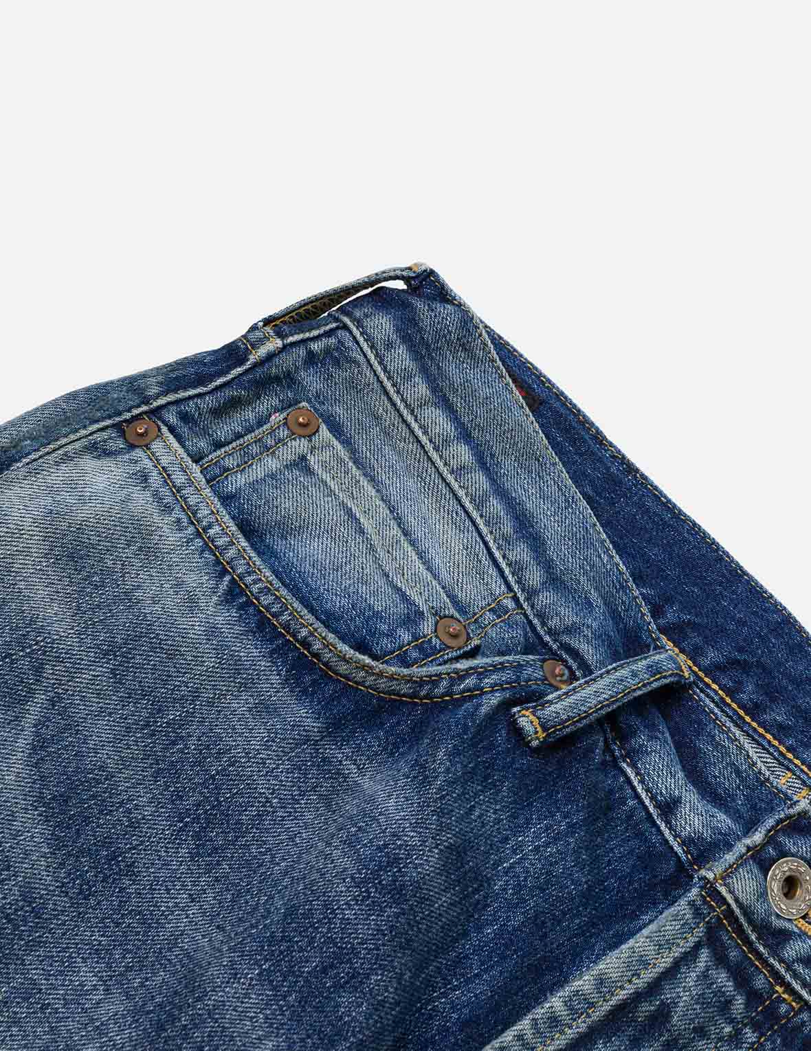 Washed Seagull Print Regular Fit Jeans - Image 25