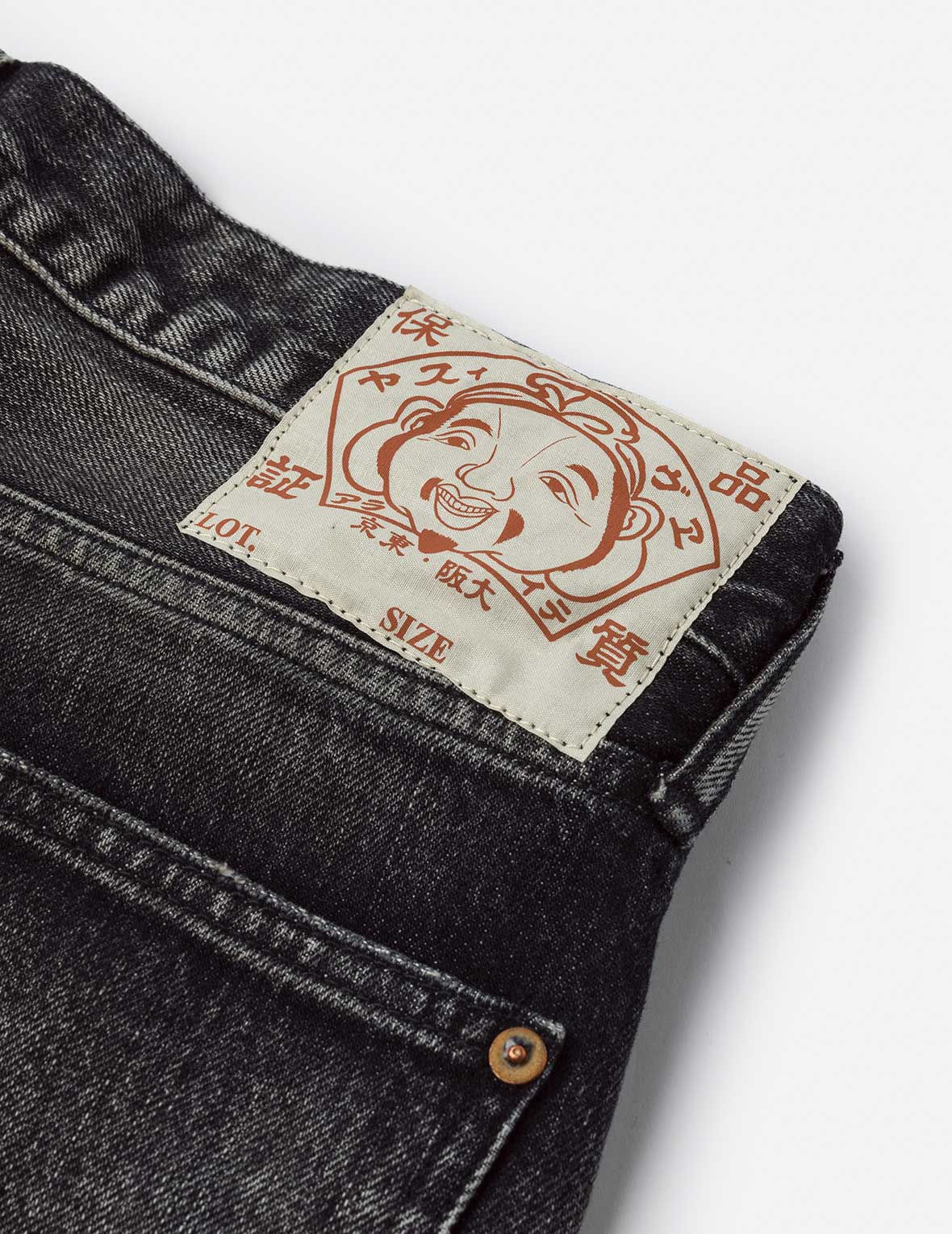 Washed Seagull Print Regular Fit Jeans - Image 26