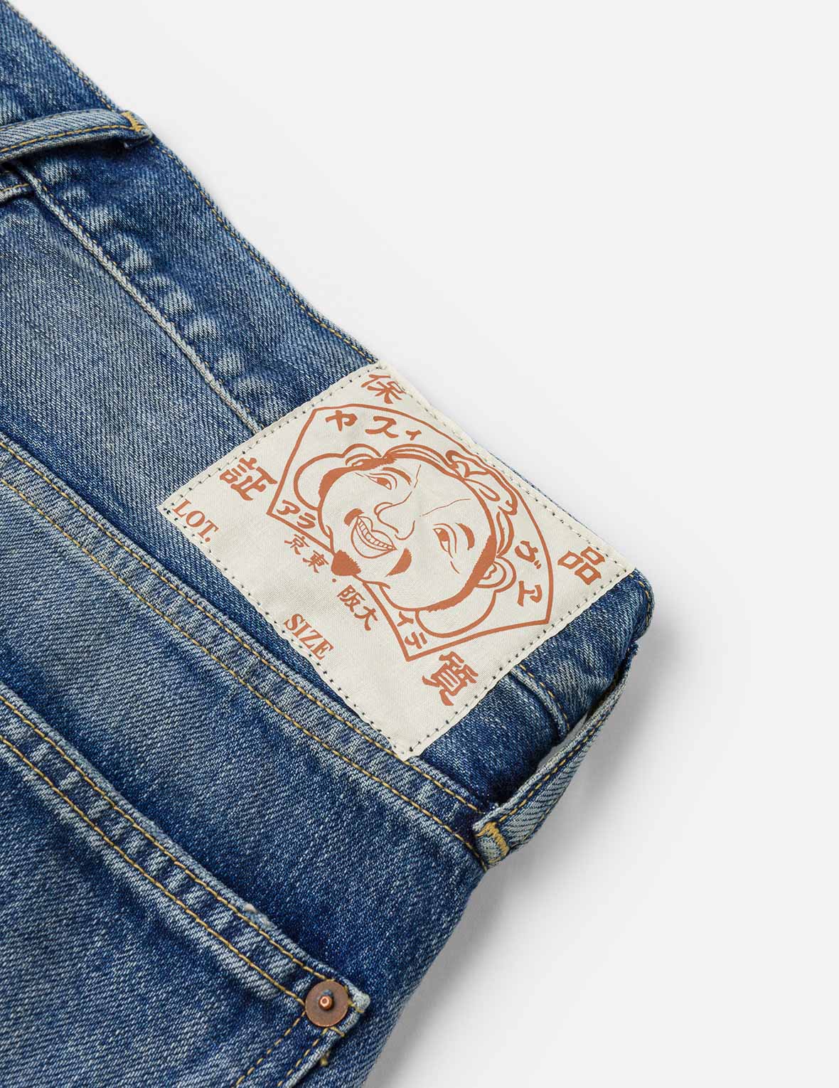 Washed Seagull Print Regular Fit Jeans - Image 27