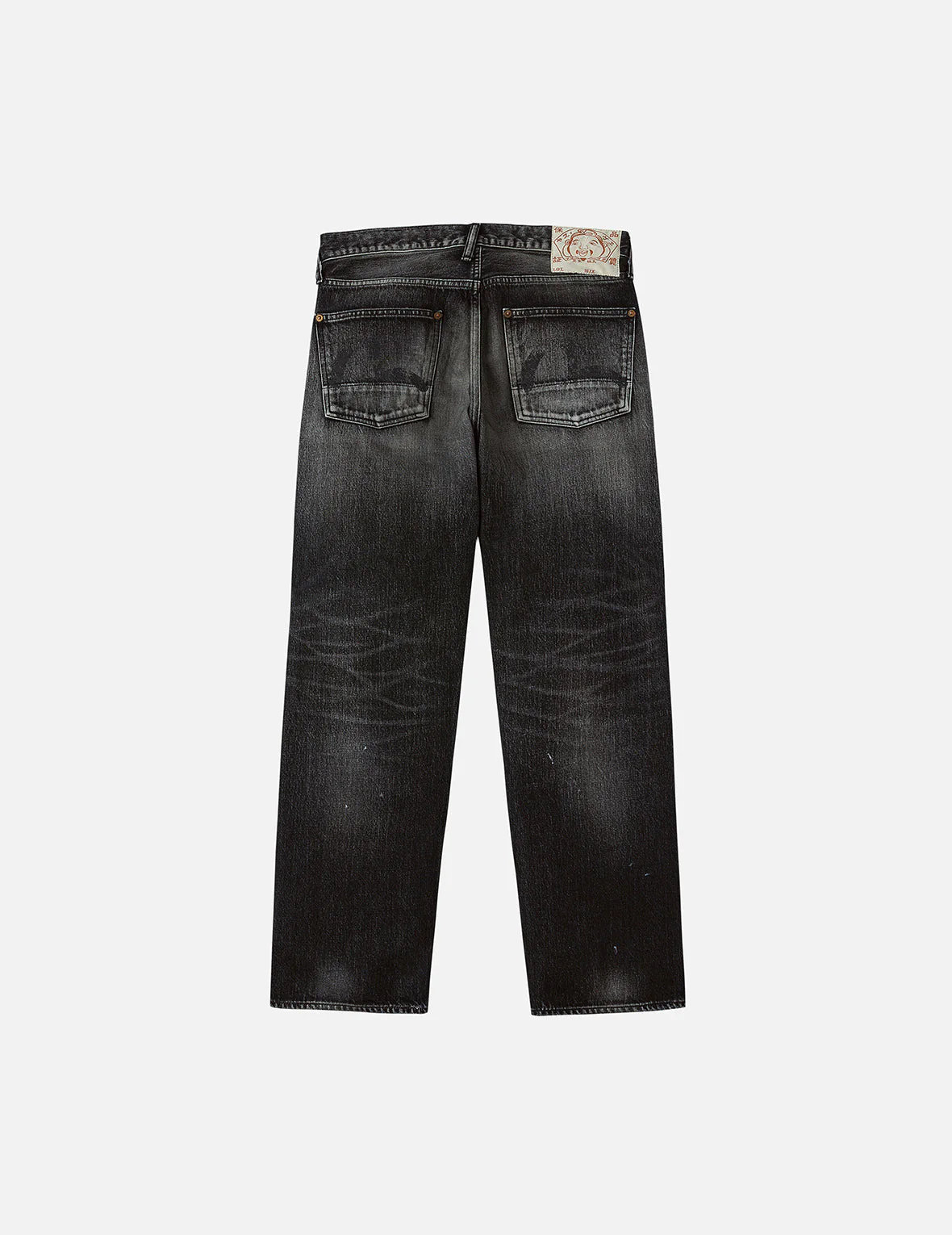 Washed Seagull Print Regular Fit Jeans - Image 6