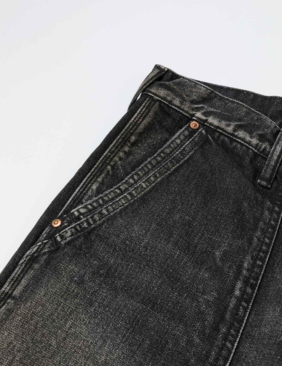 Washed Seagull Print Regular Fit Painter Jeans - Image 25