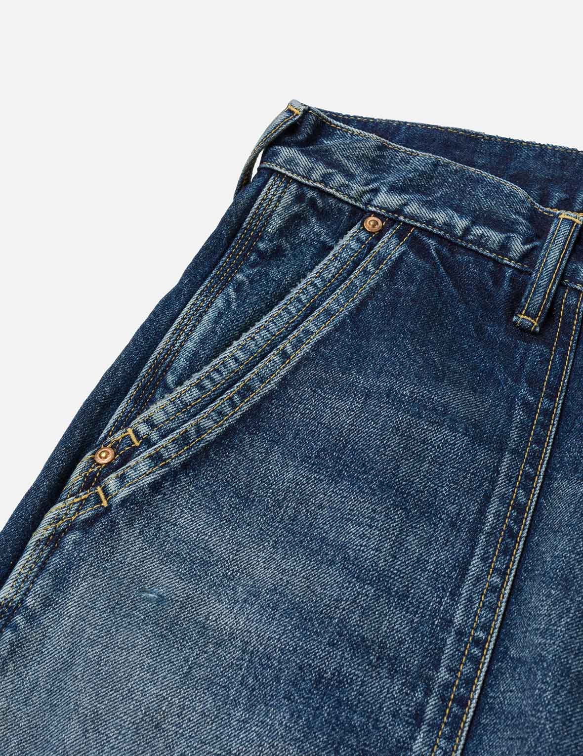Washed Seagull Print Regular Fit Painter Jeans - Image 26